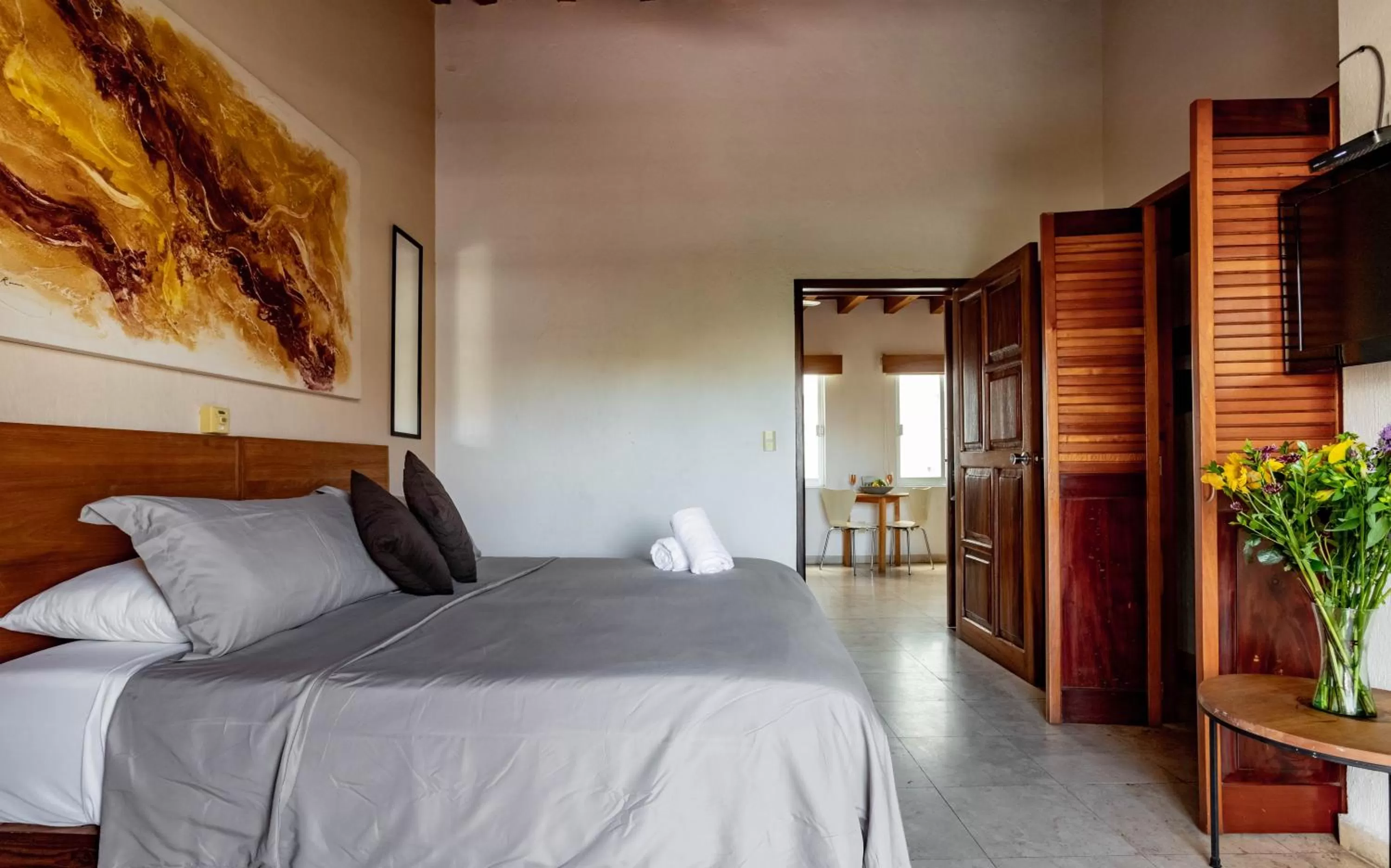 Bed in Olas Altas Suites Departamentos