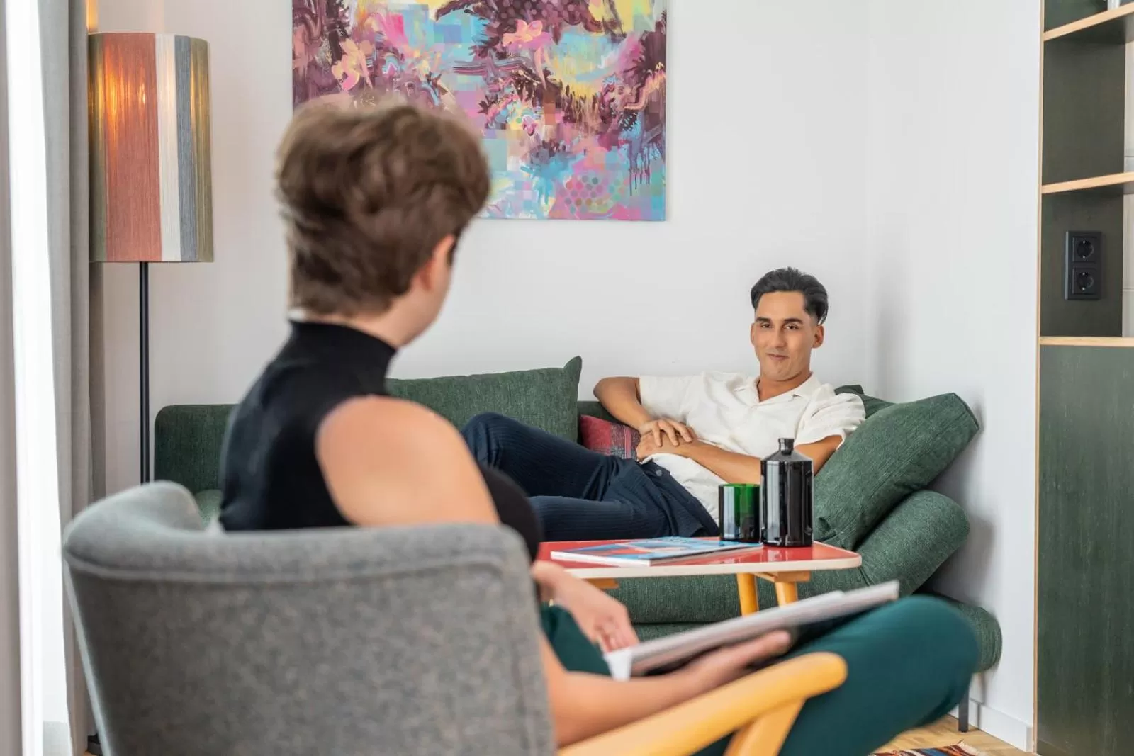 Living room in magdas HOTEL Vienna City - First Social Business HOTEL in Austria