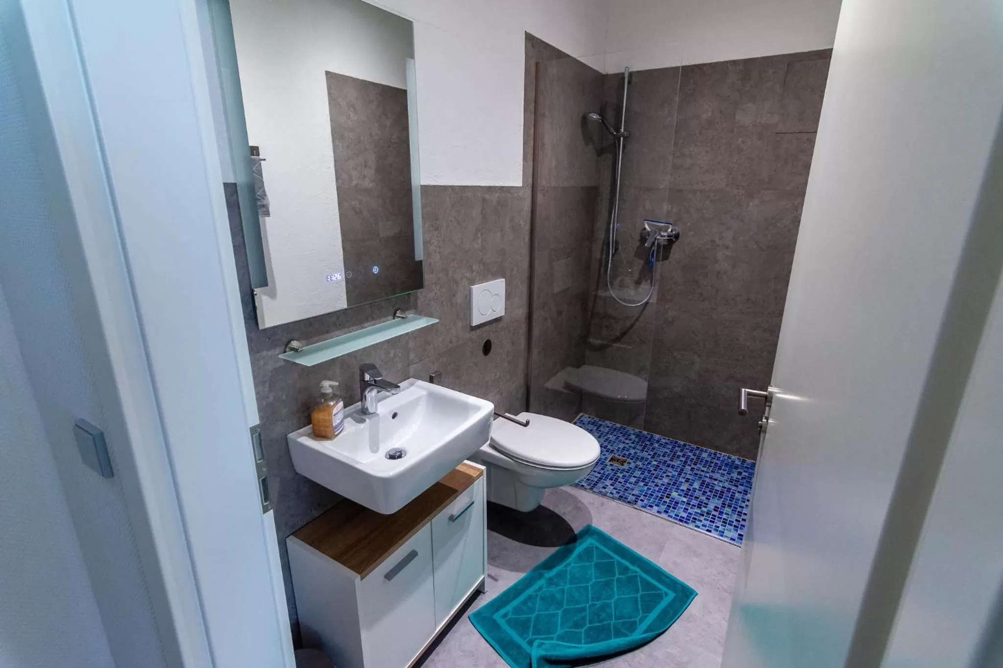 Bathroom in Gästehaus Jagsttal