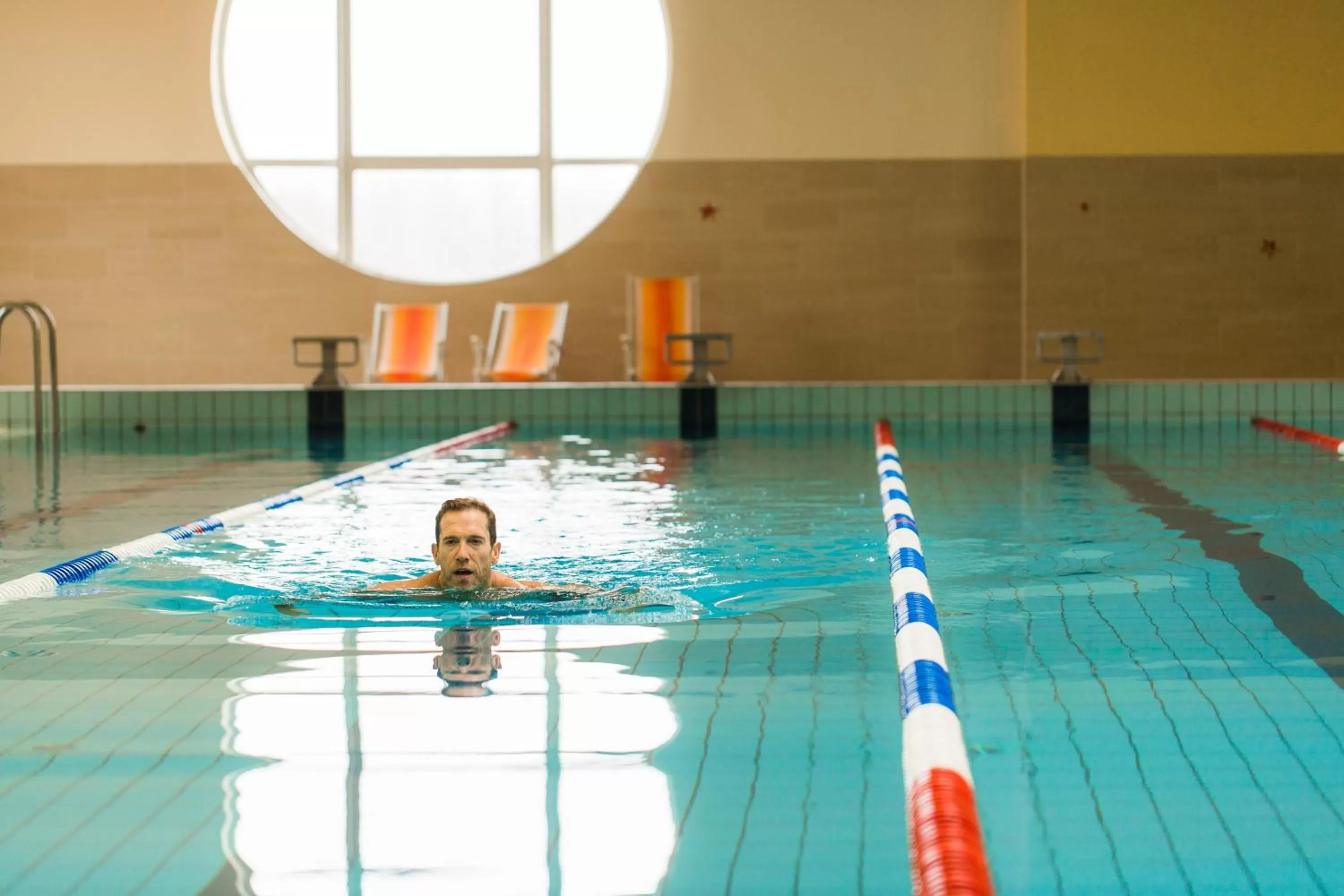 Swimming pool in Gotthard Therme Hotel & Conference