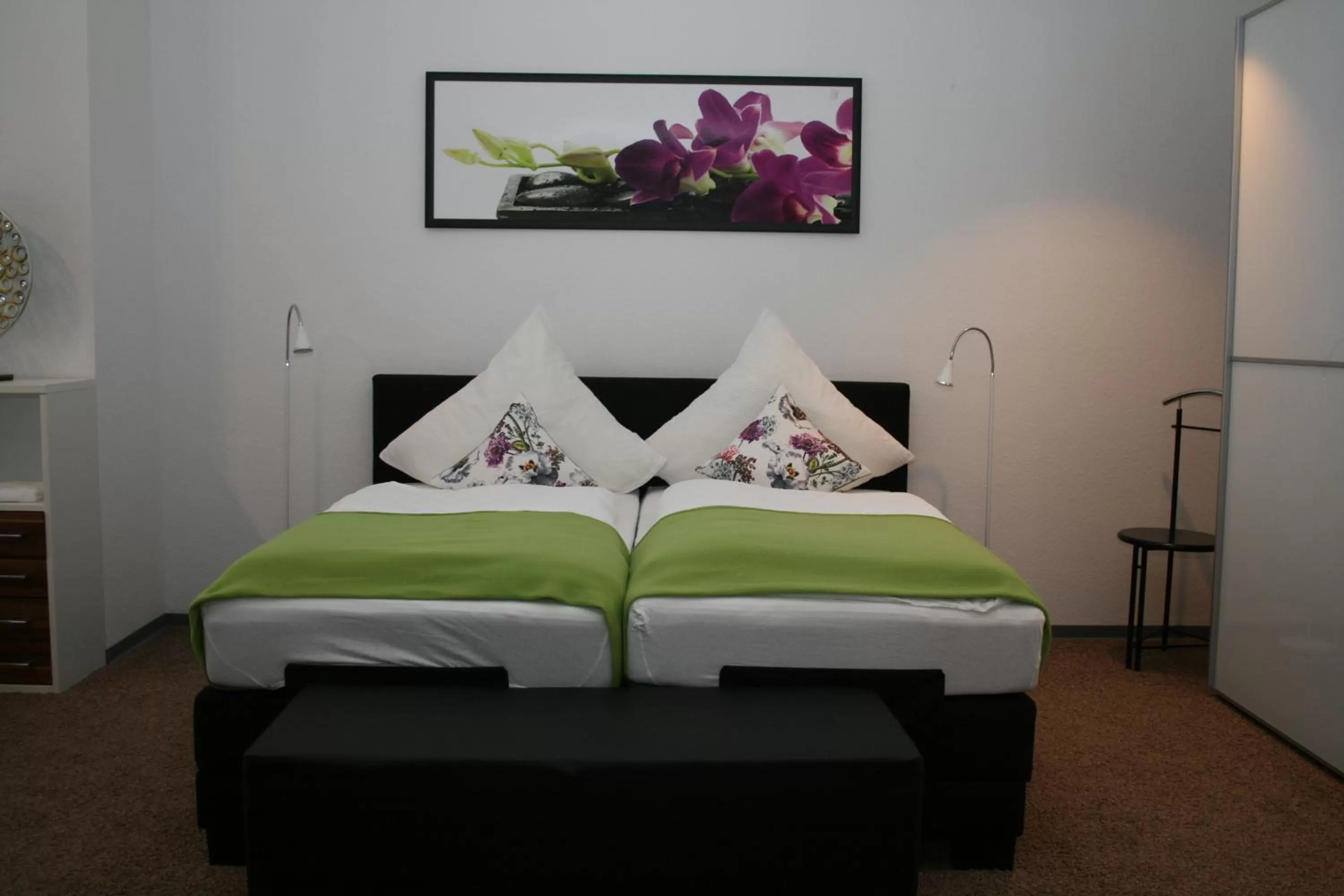 Bed in Gästehaus beim Prinz