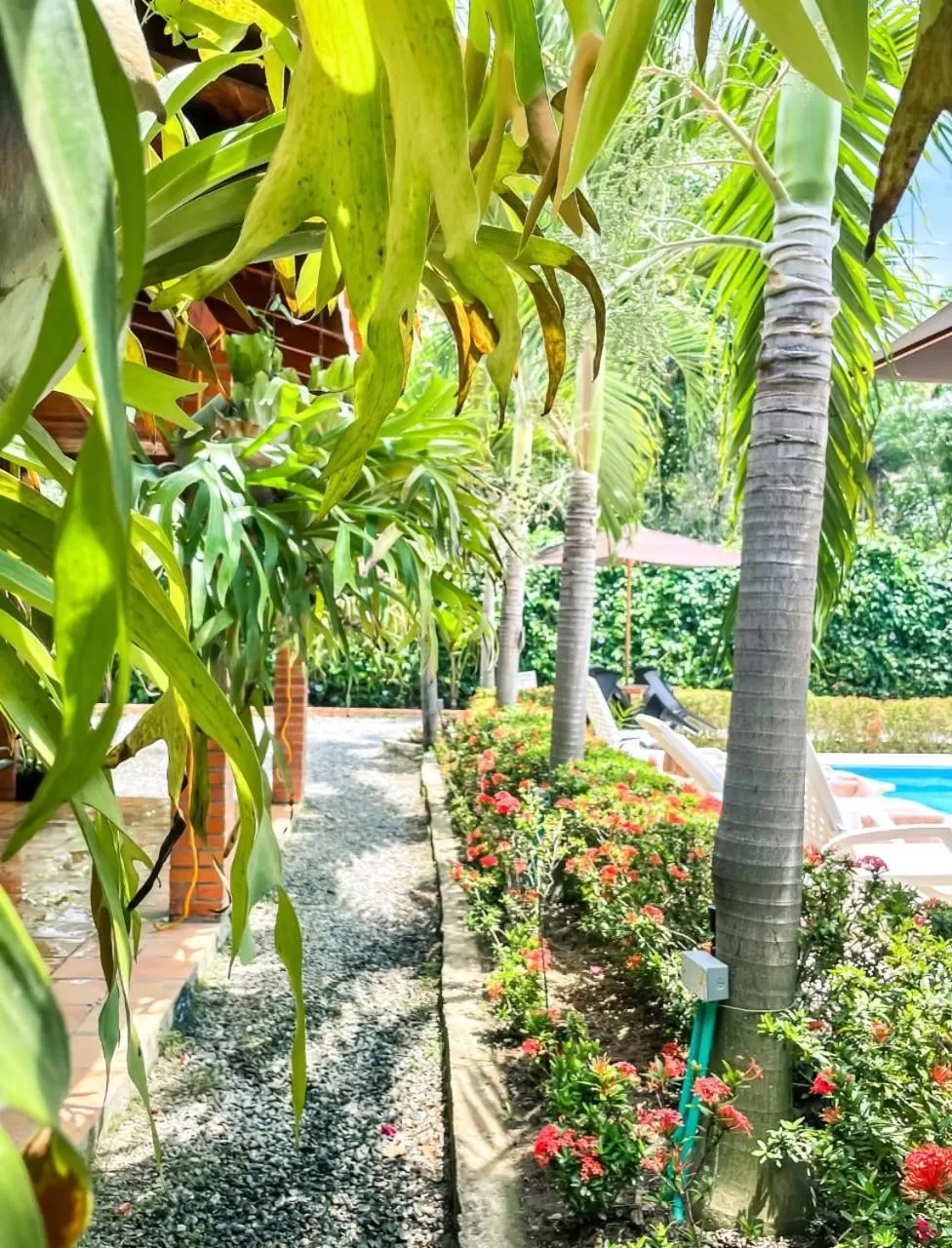 Garden in Finca Hotel Guali Santafe