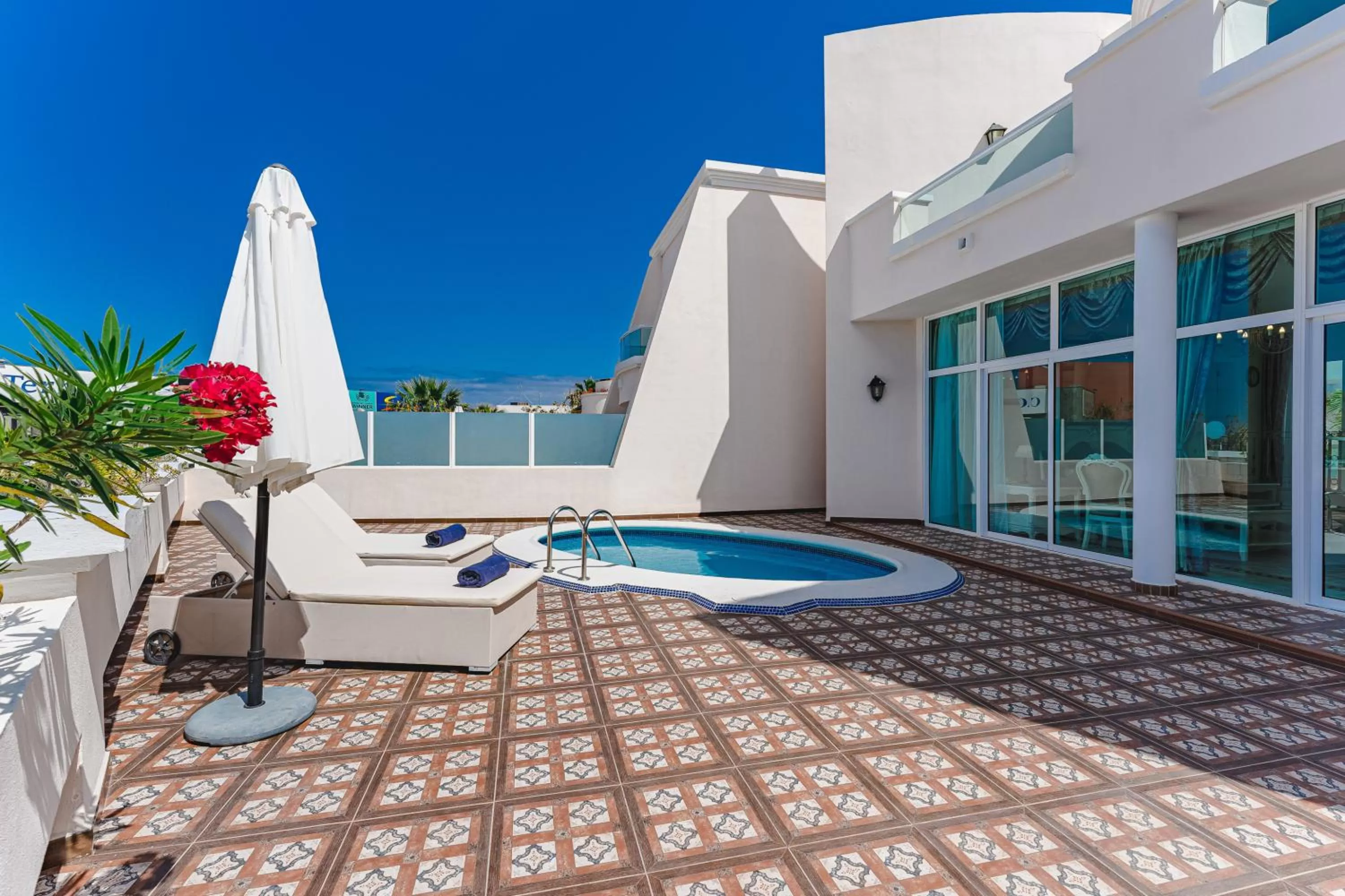 Patio in Flamingo Suites Boutique Hotel