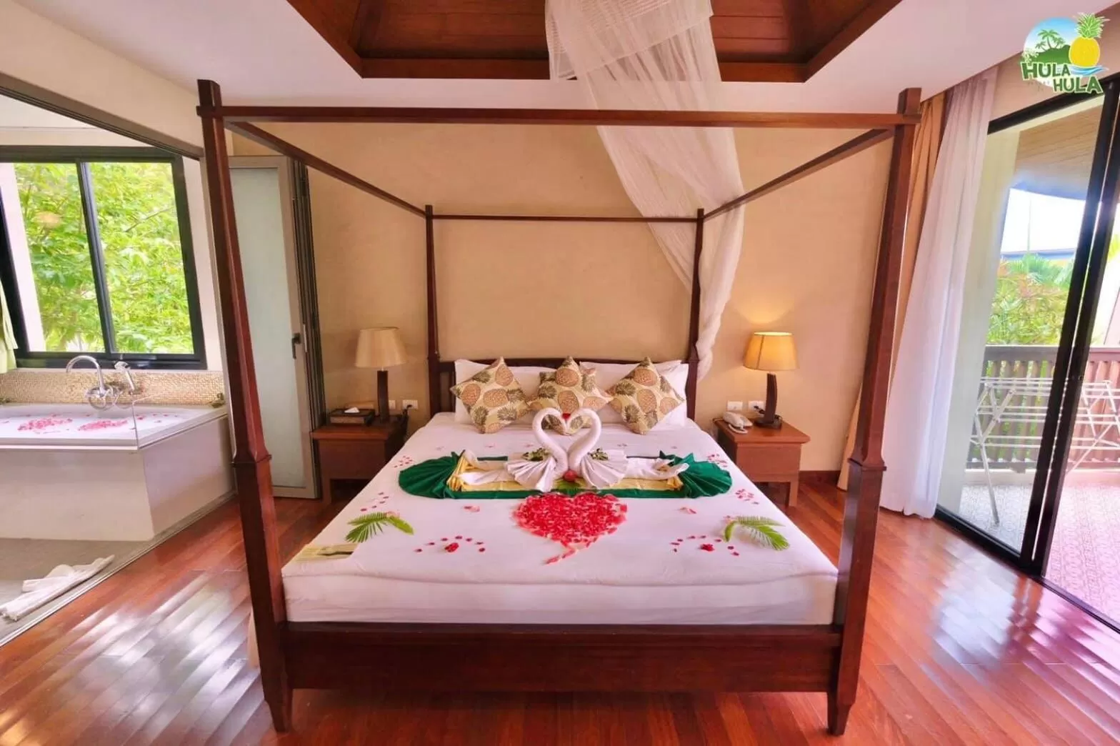 Bed in HULA HULA RESORT l truly tropical and fun wellness