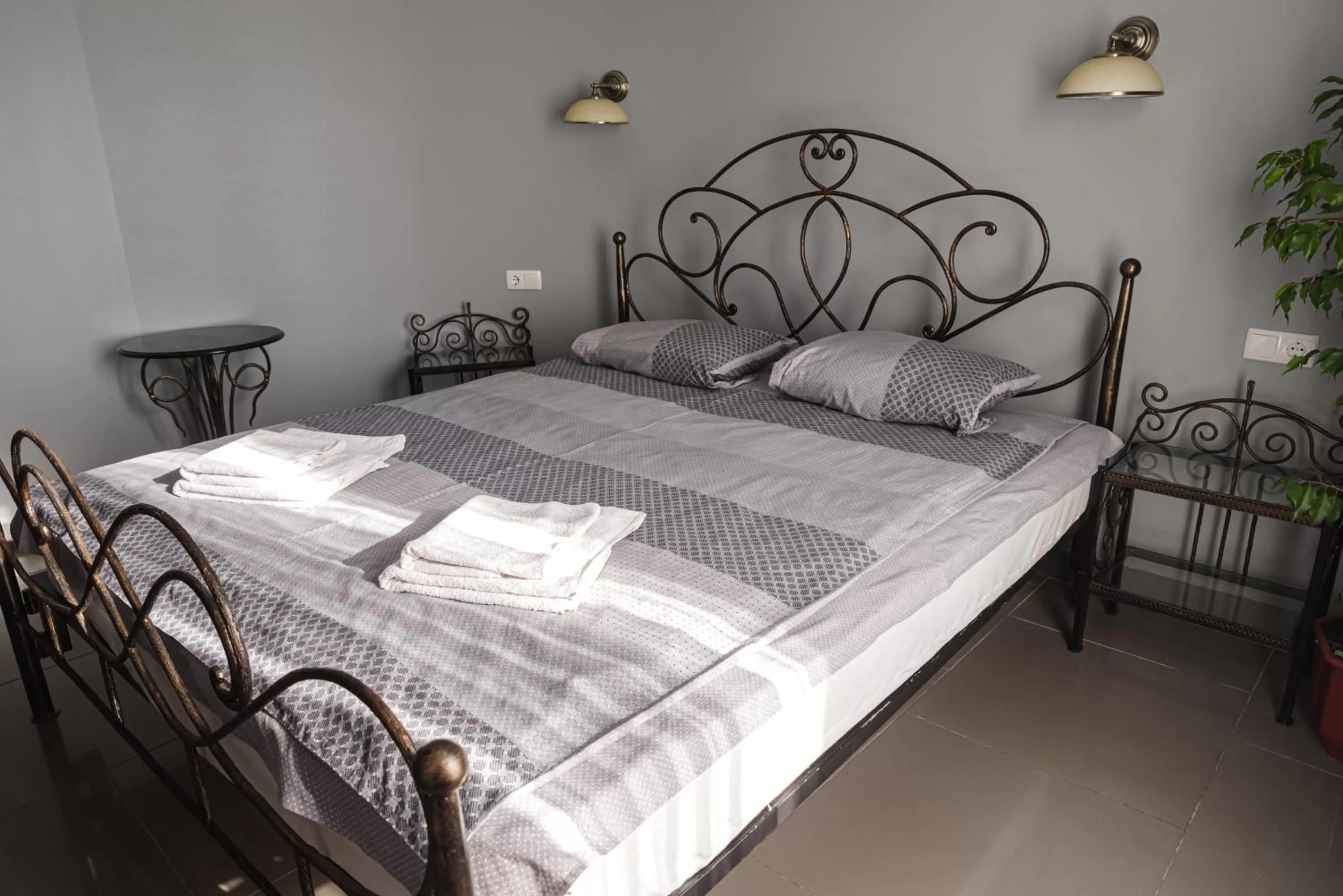 Bed in Ermitazh Hotel Complex