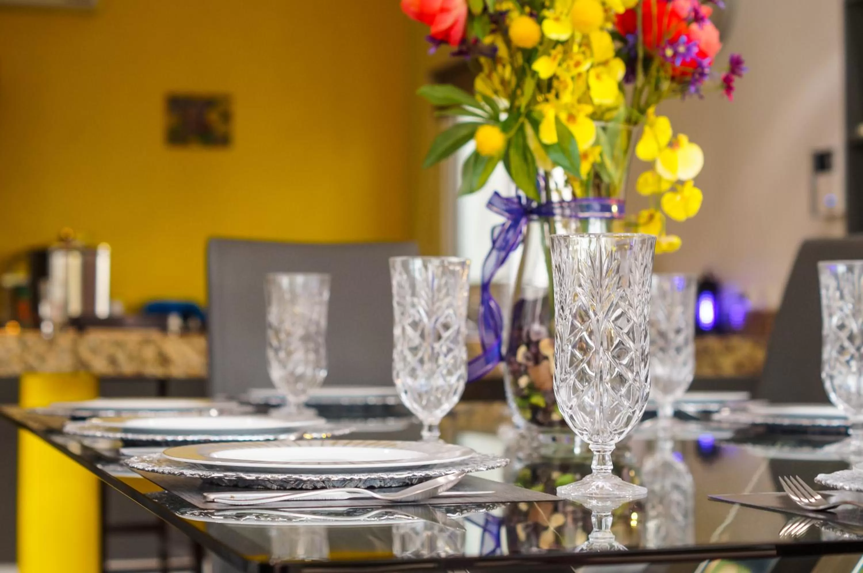 Dining area in Casa Xcanatun