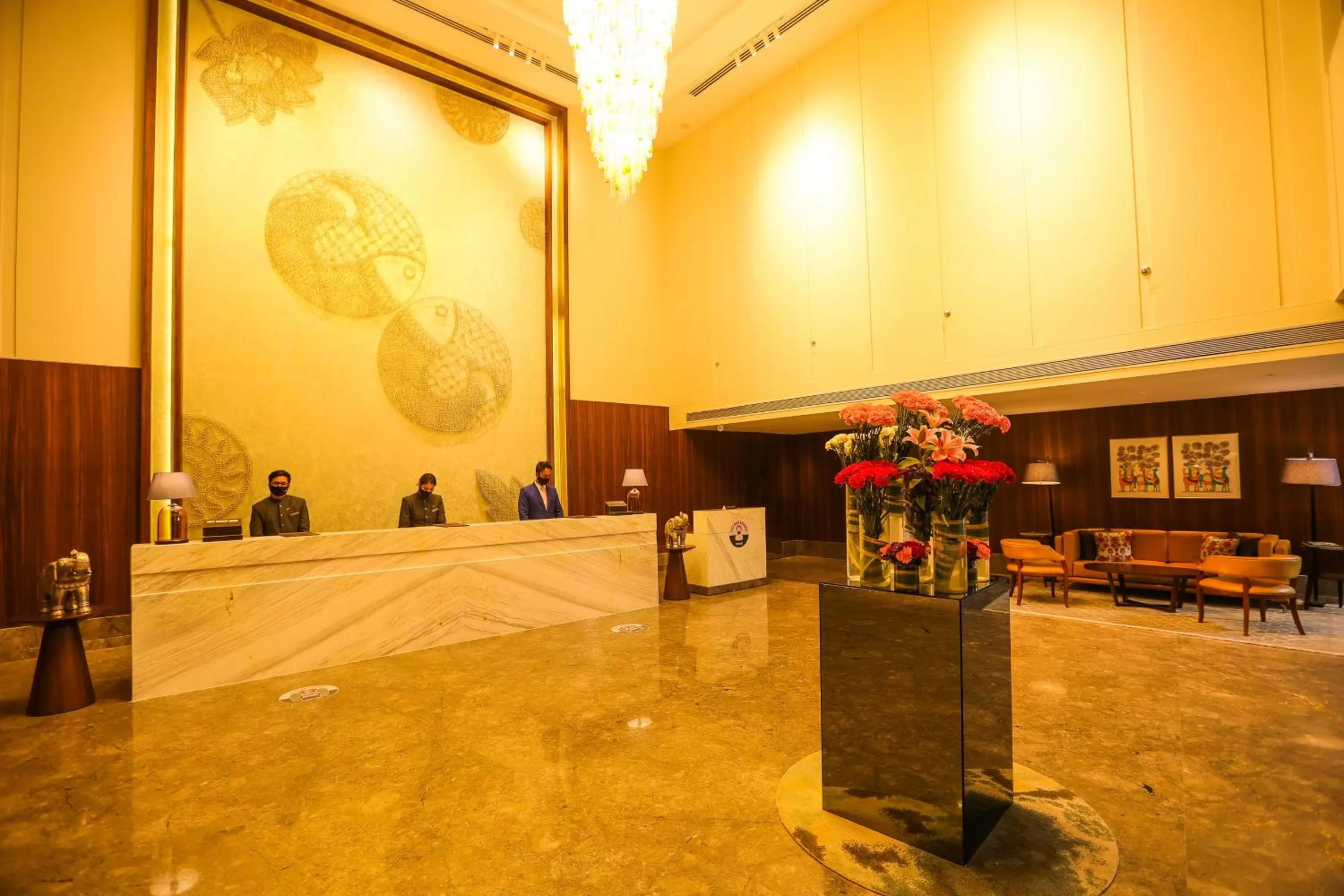 Lobby or reception in Radisson Bhopal
