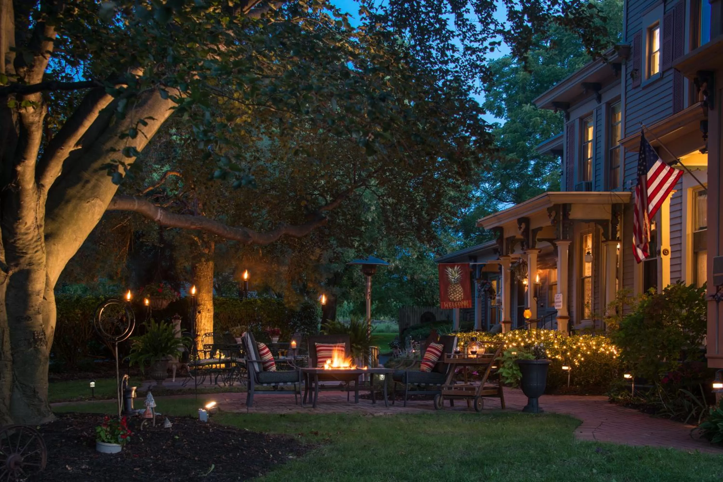 Patio in Sutherland House Victorian Bed and Breakfast