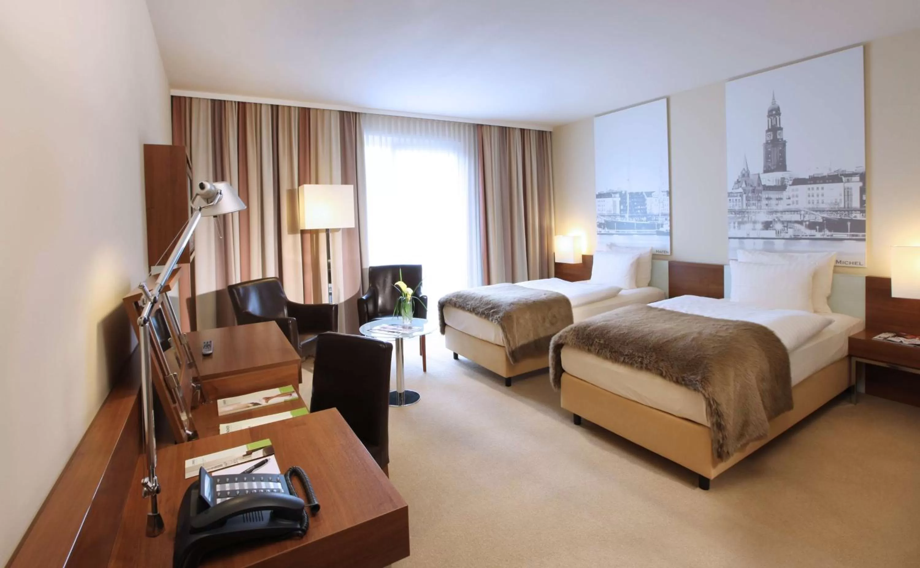 Bedroom, Bed in Lindner Hotel Hamburg am Michel, part of JdV by Hyatt