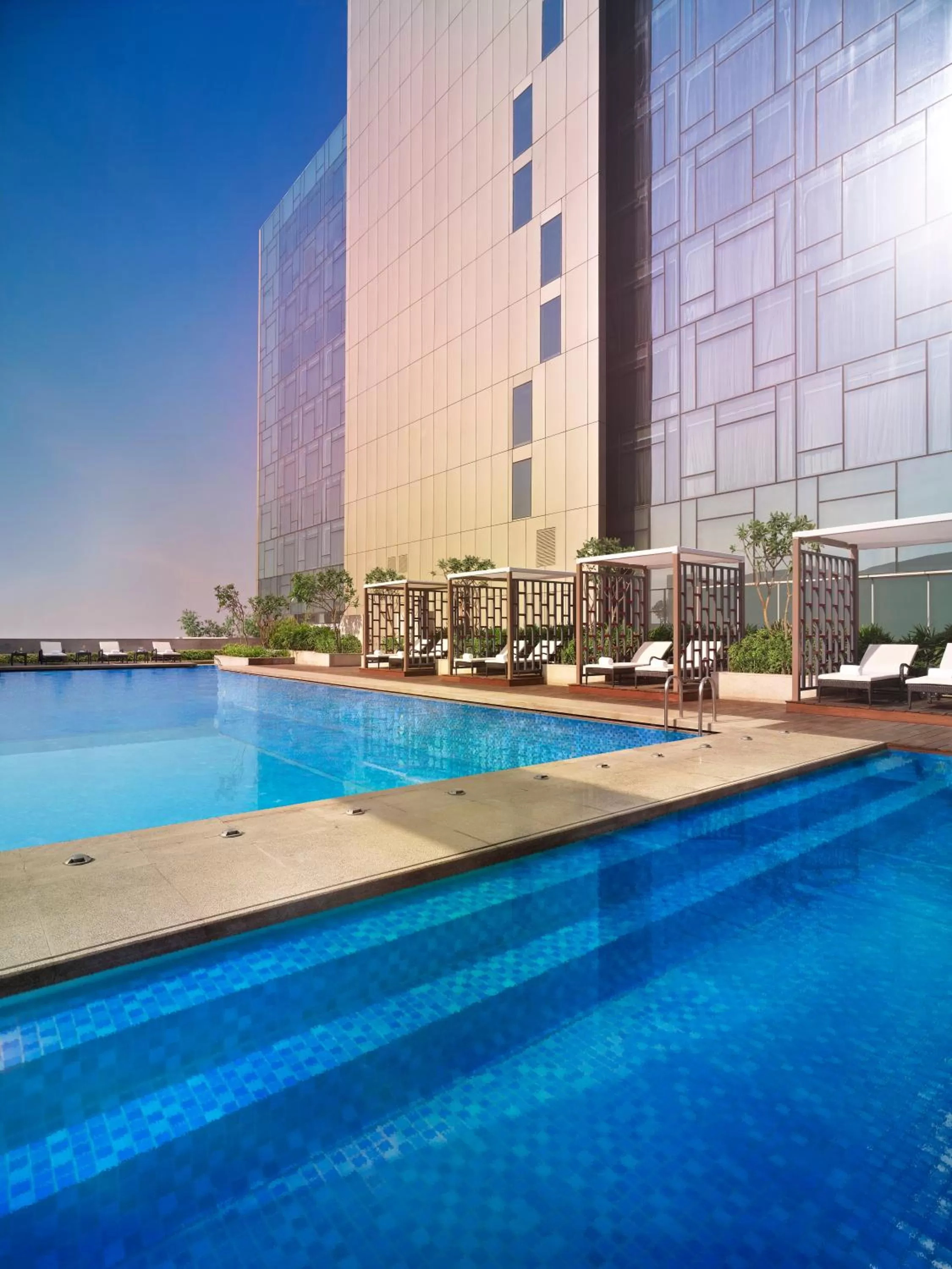 Swimming pool in Taj City Centre Gurugram