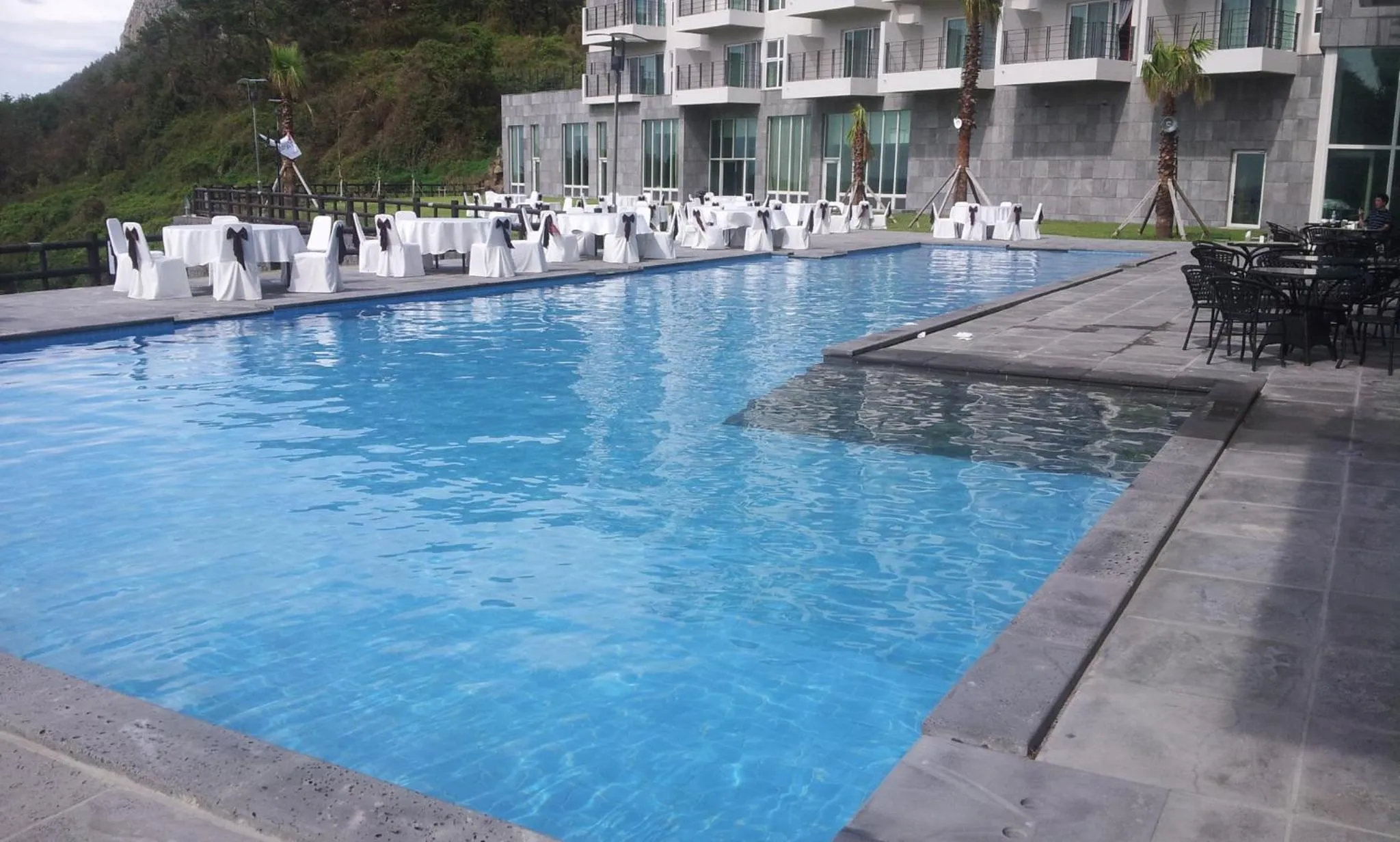Pool view in Y Resort Jeju
