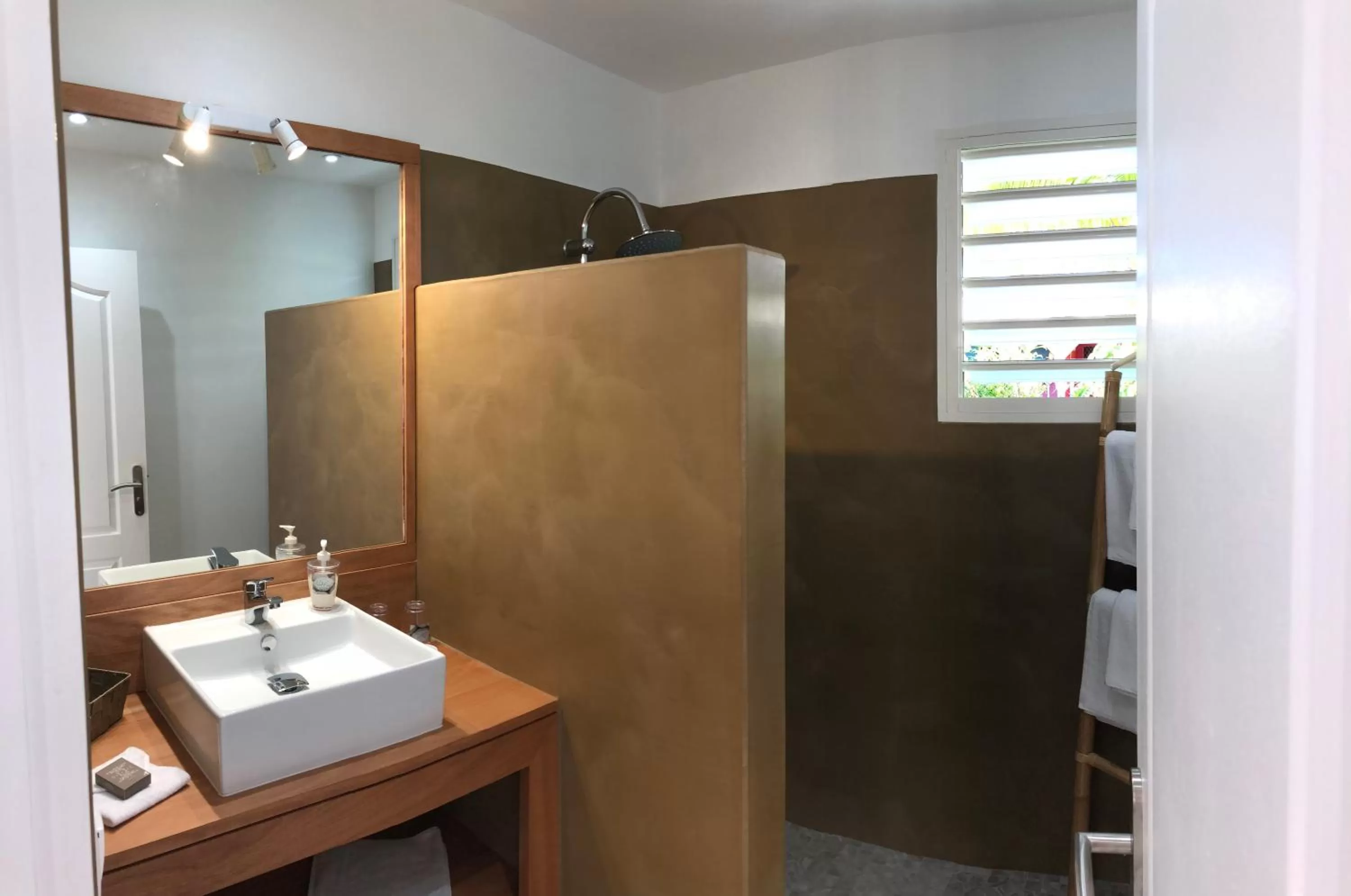 Shower, Bathroom in Hôtel La Christophine