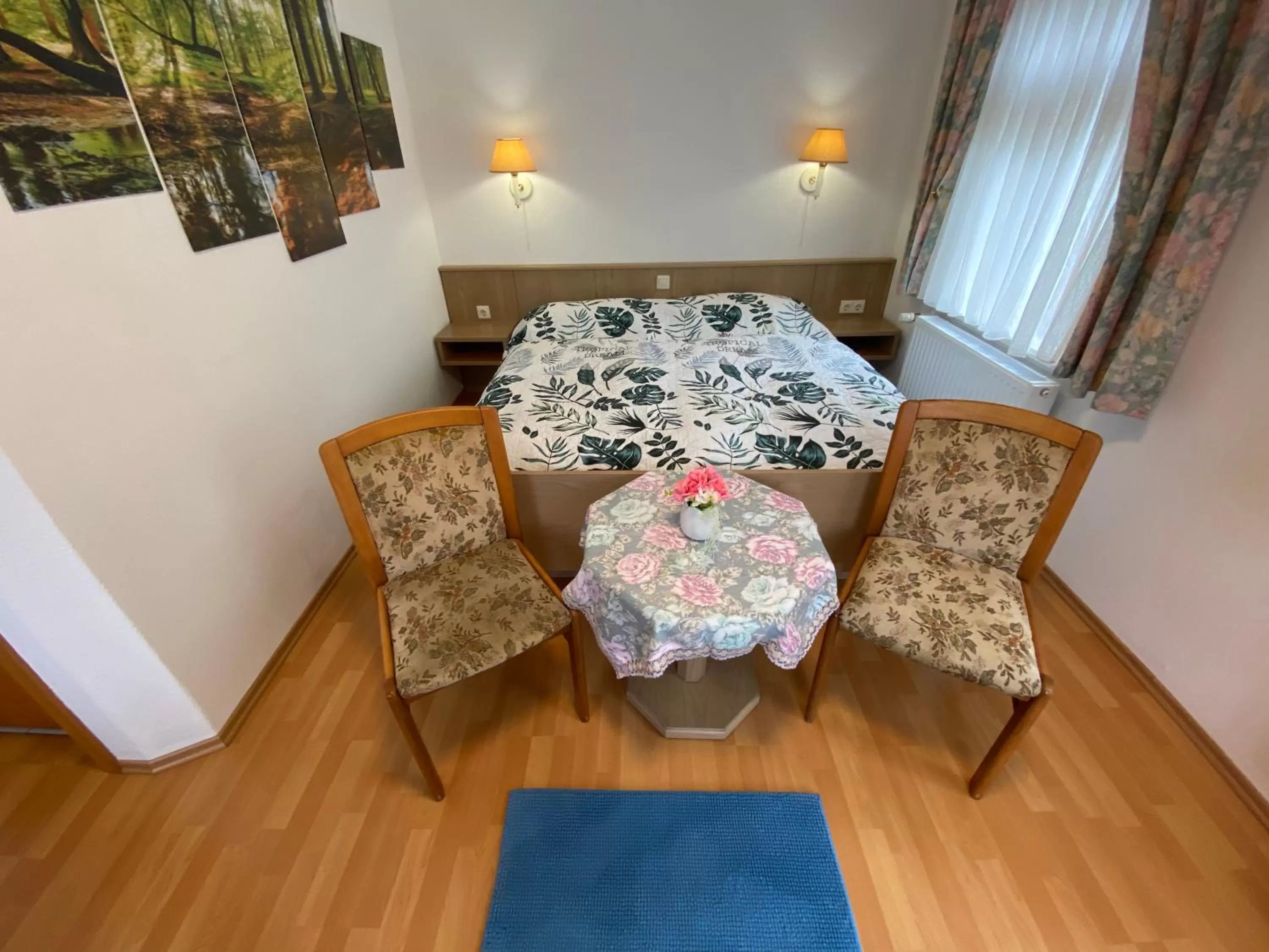 Bed in Hotel Bielatal