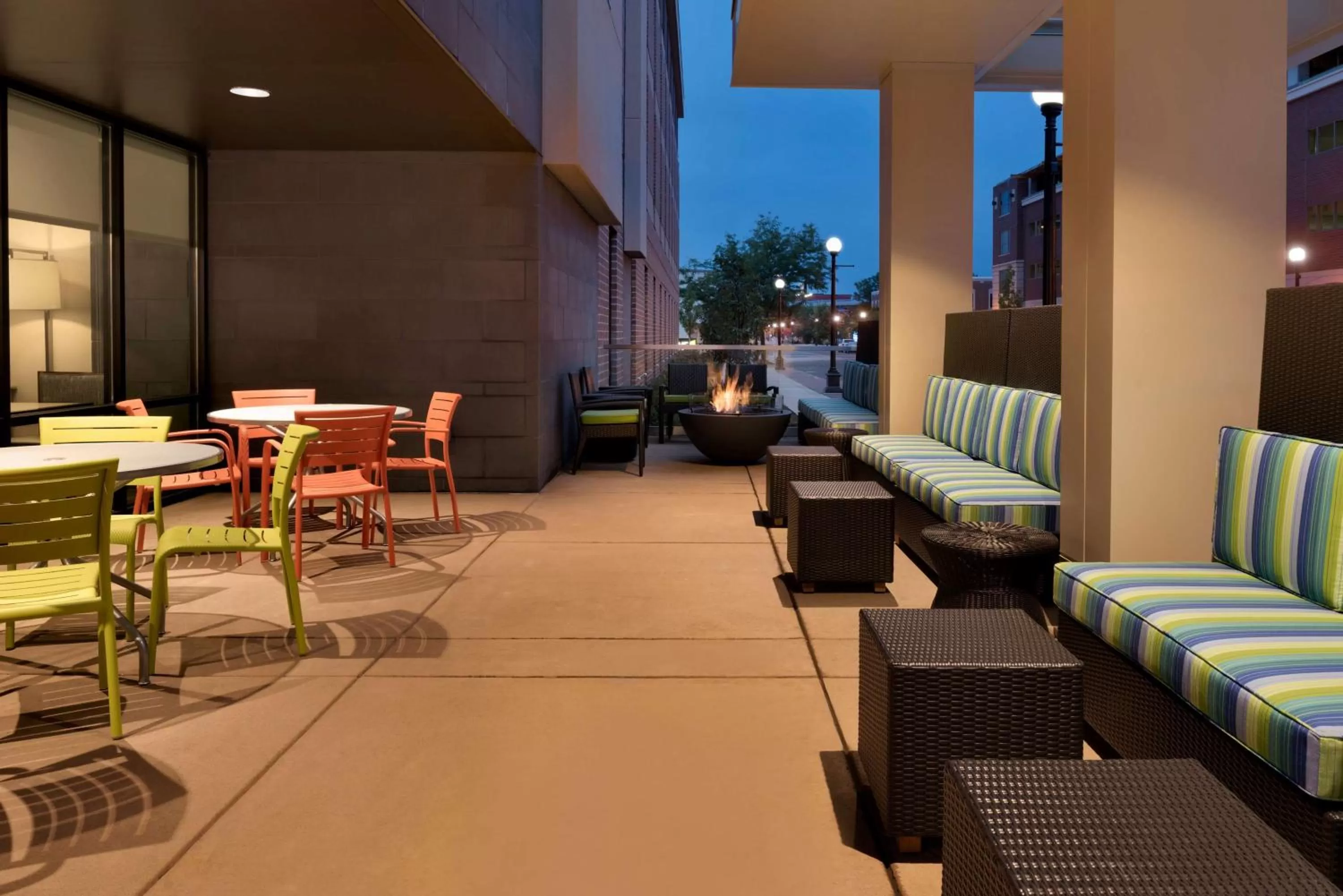 Patio in Home2 Suites By Hilton La Crosse