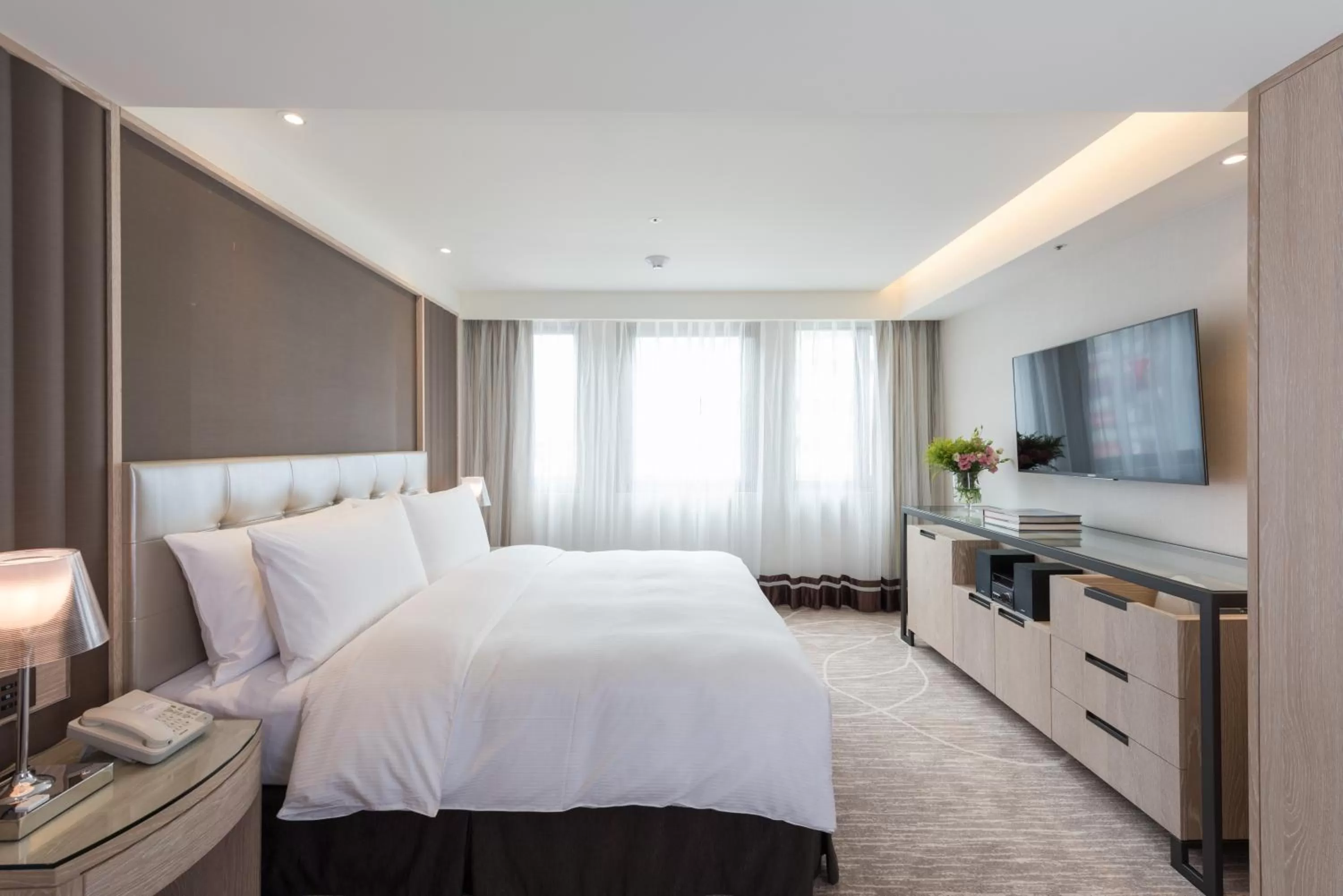 Photo of the whole room, Bed in K Hotel Taipei Chang-An