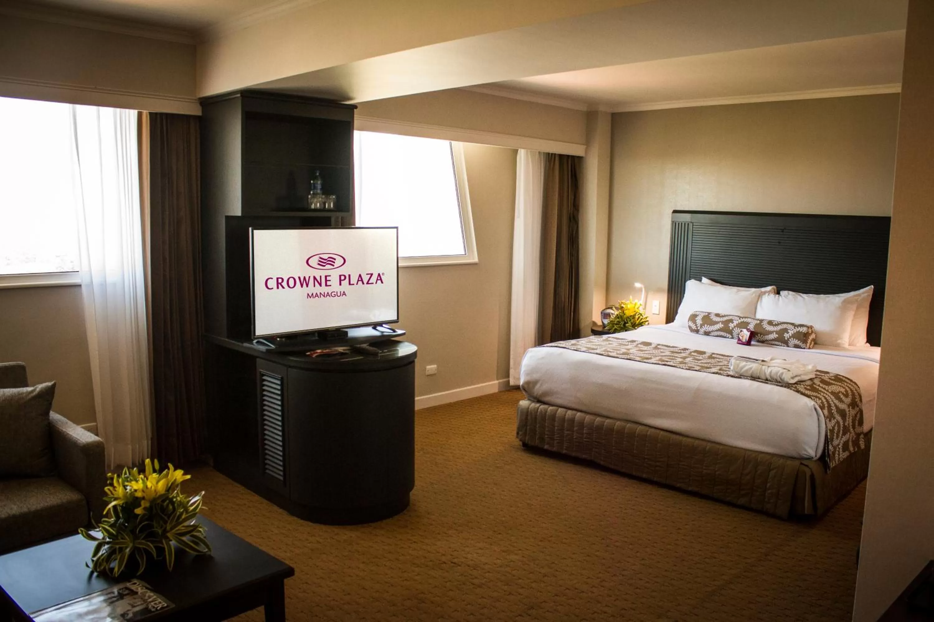 Decorative detail, Bed in Crowne Plaza Managua by IHG