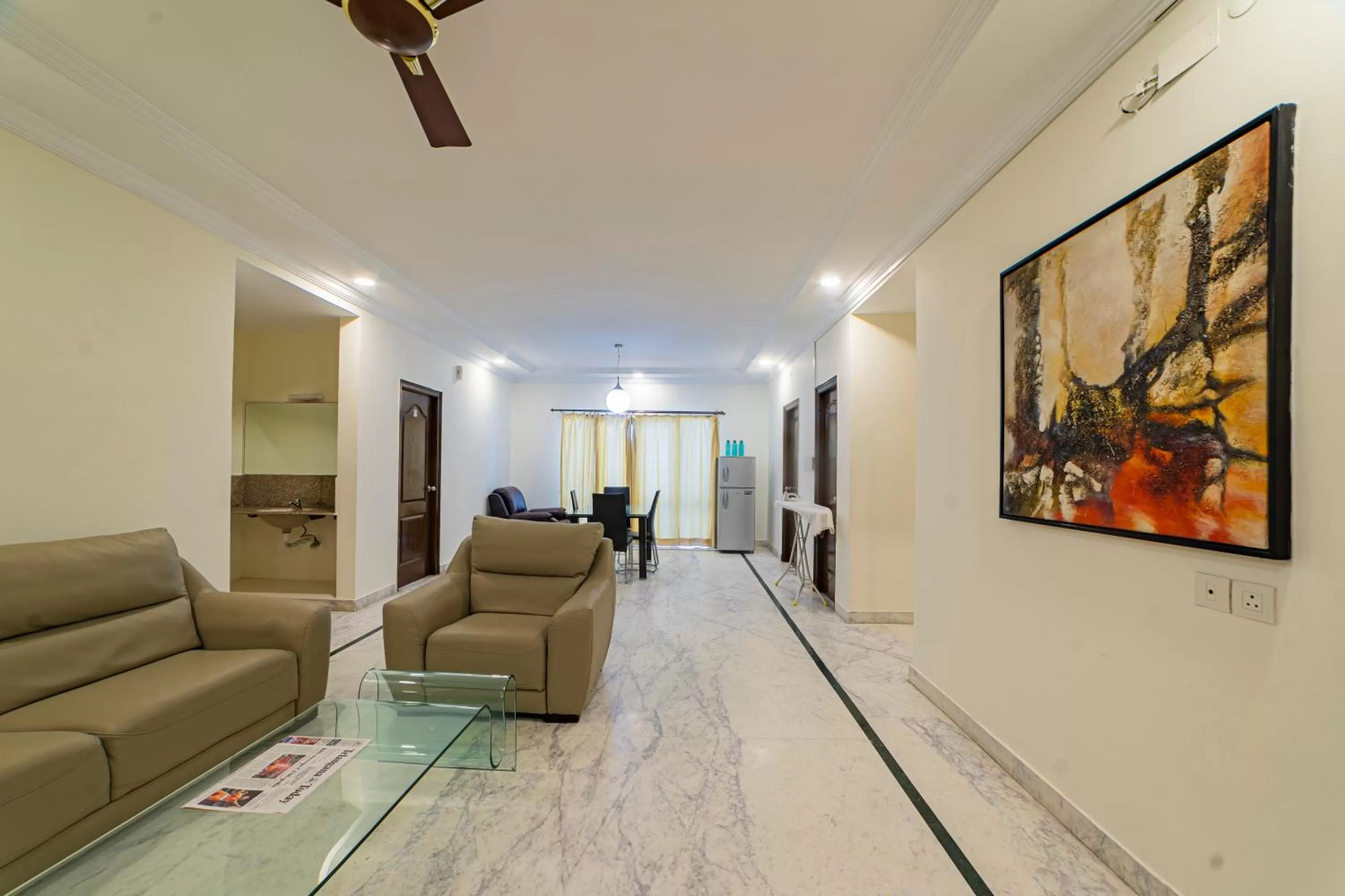 Living room in Hotel Athome & Serviced Apartments by Deccan Serai Hotels