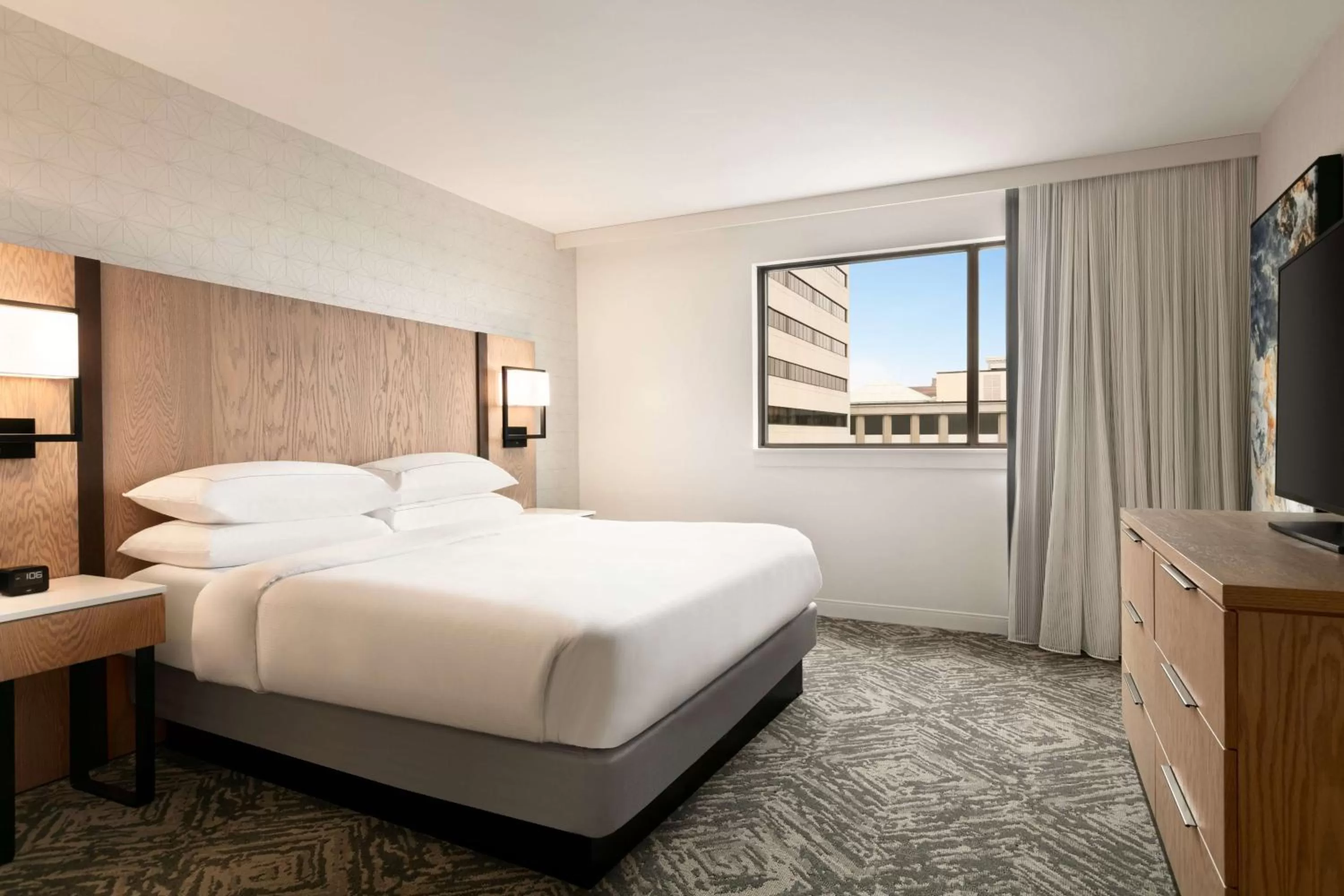 Bed in DoubleTree by Hilton Canton Downtown