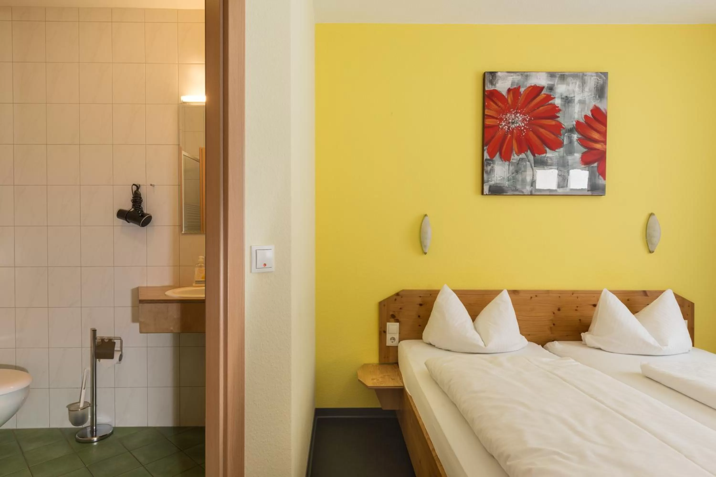 Bed in Hotel Demling