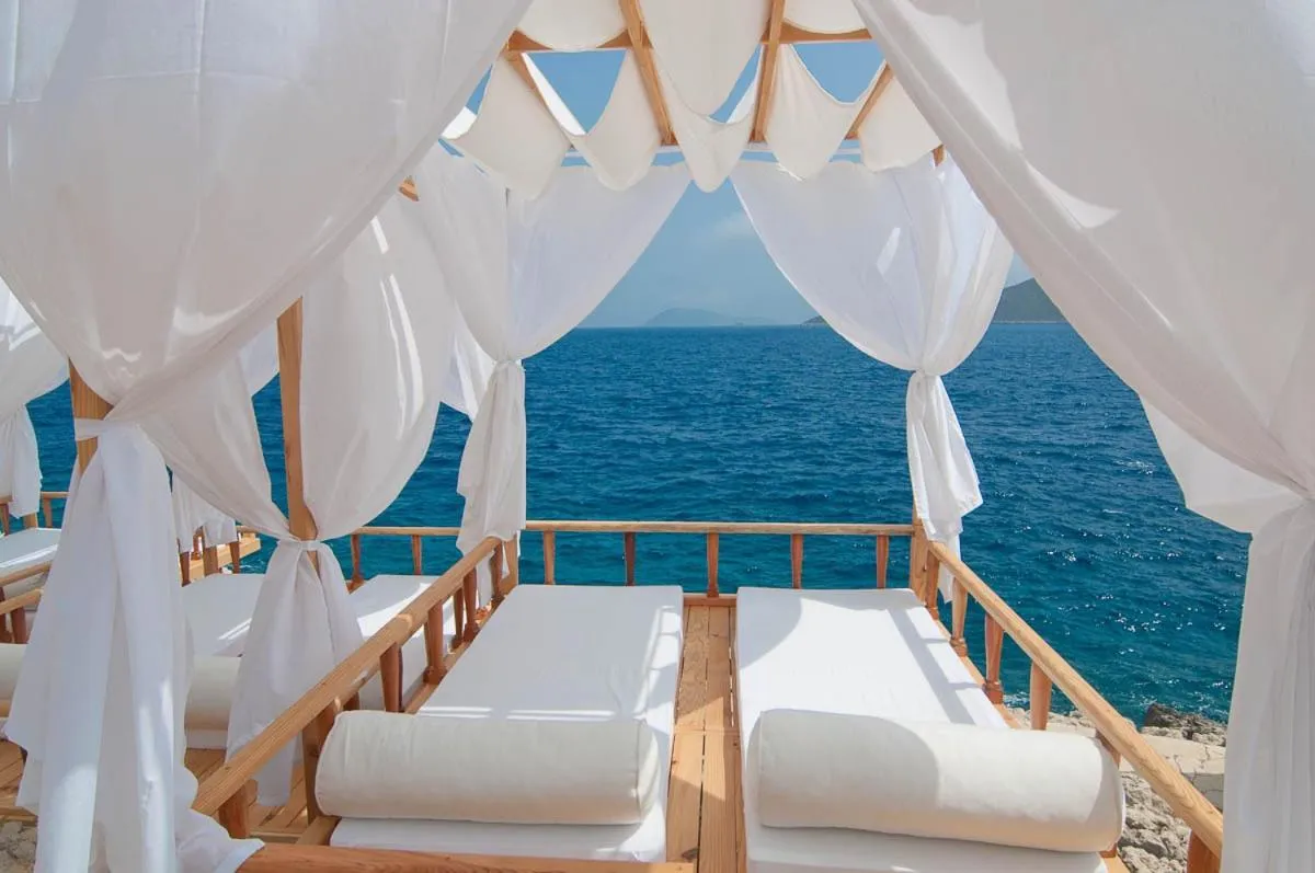 View (from property/room), Bed in Lycia Hotel