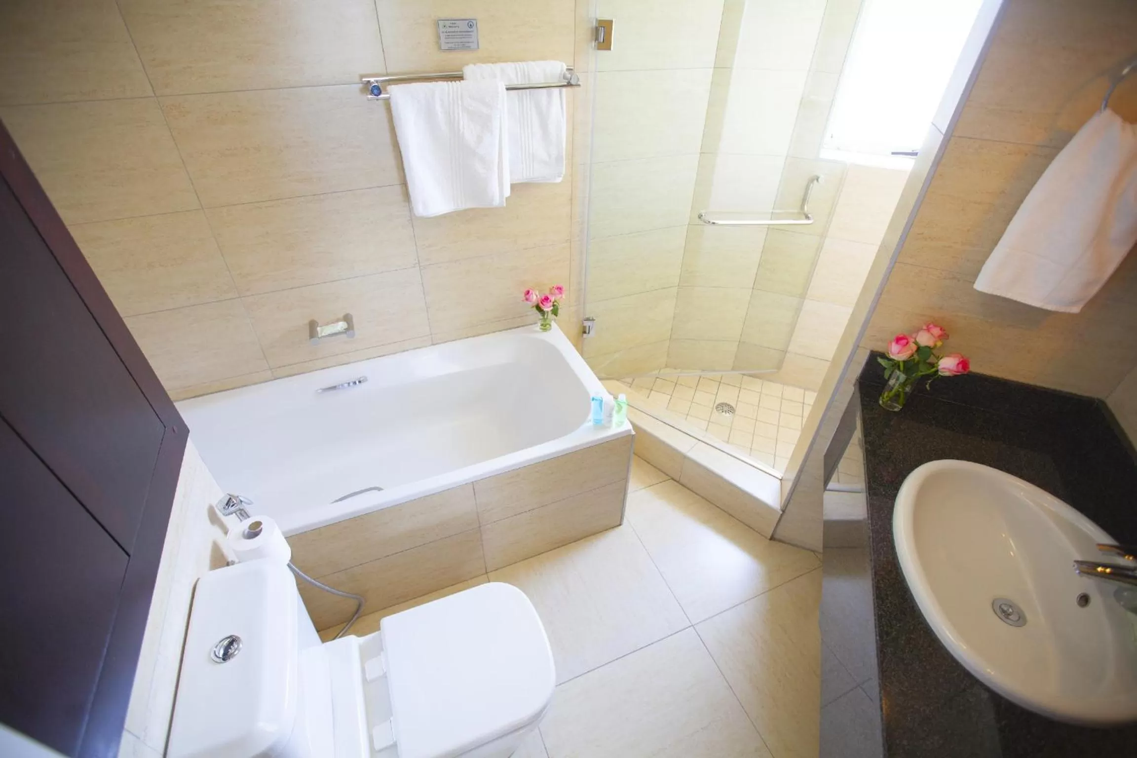 Shower in First Group The Palace All-Suite