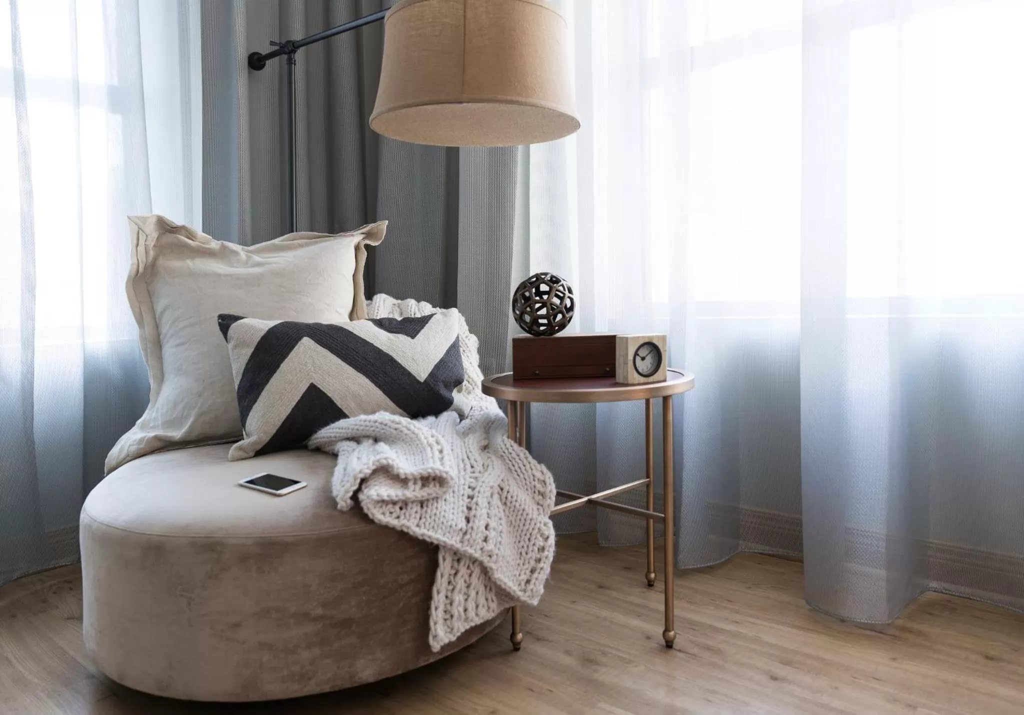 Decorative detail, Bed in Virgin Hotels Chicago