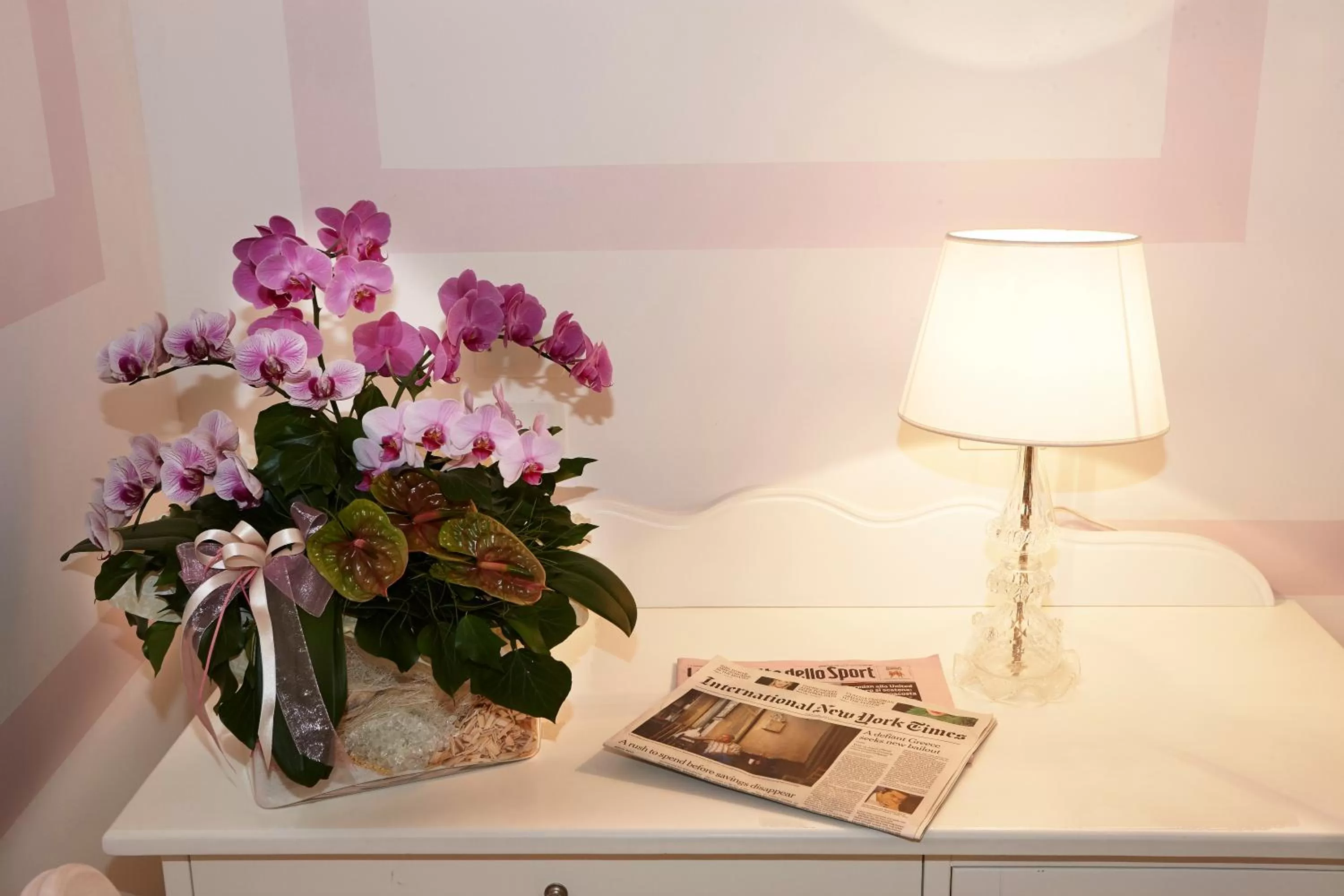 Decorative detail, Bed in Hotel Villa Patriarca