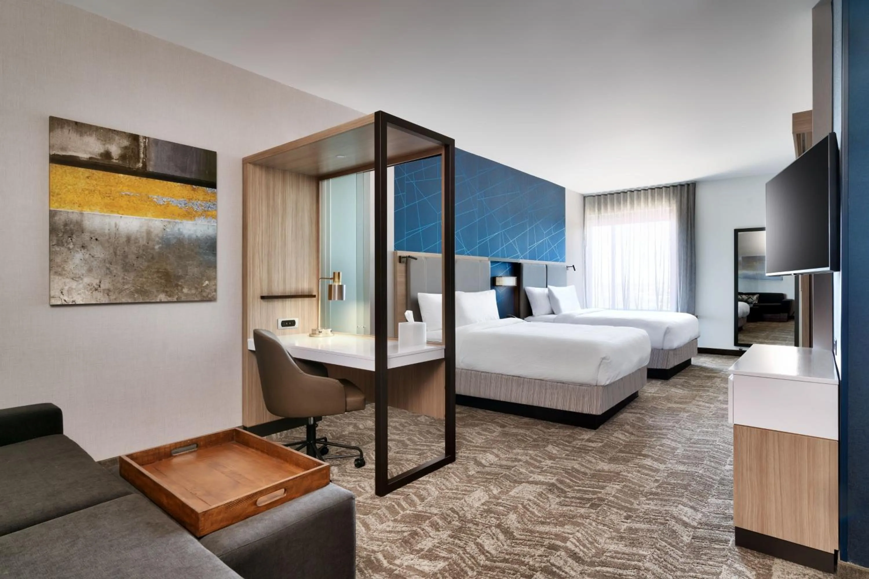 Photo of the whole room, Bed in SpringHill Suites by Marriott Phoenix Scottsdale