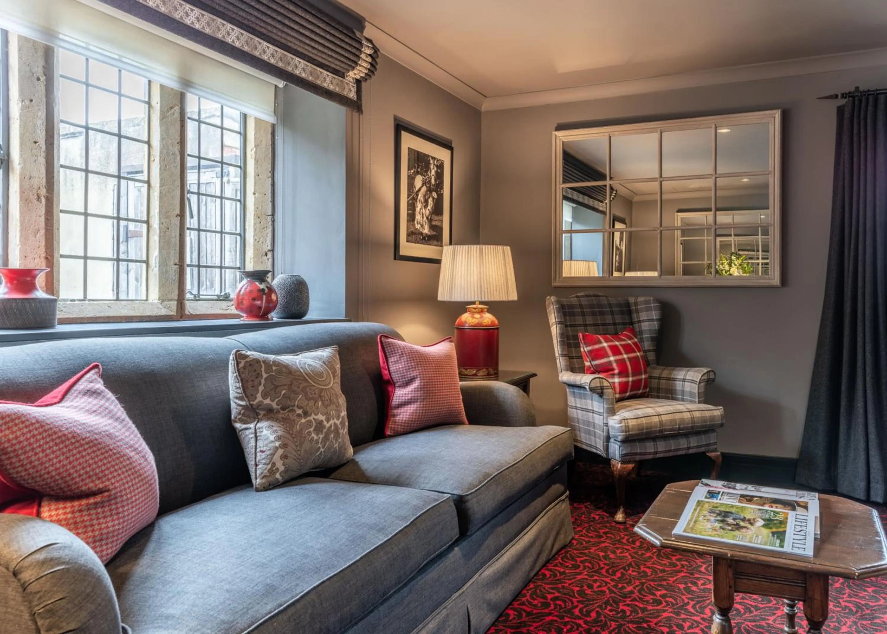 Living room in The Lygon Arms - an Iconic Luxury Hotel