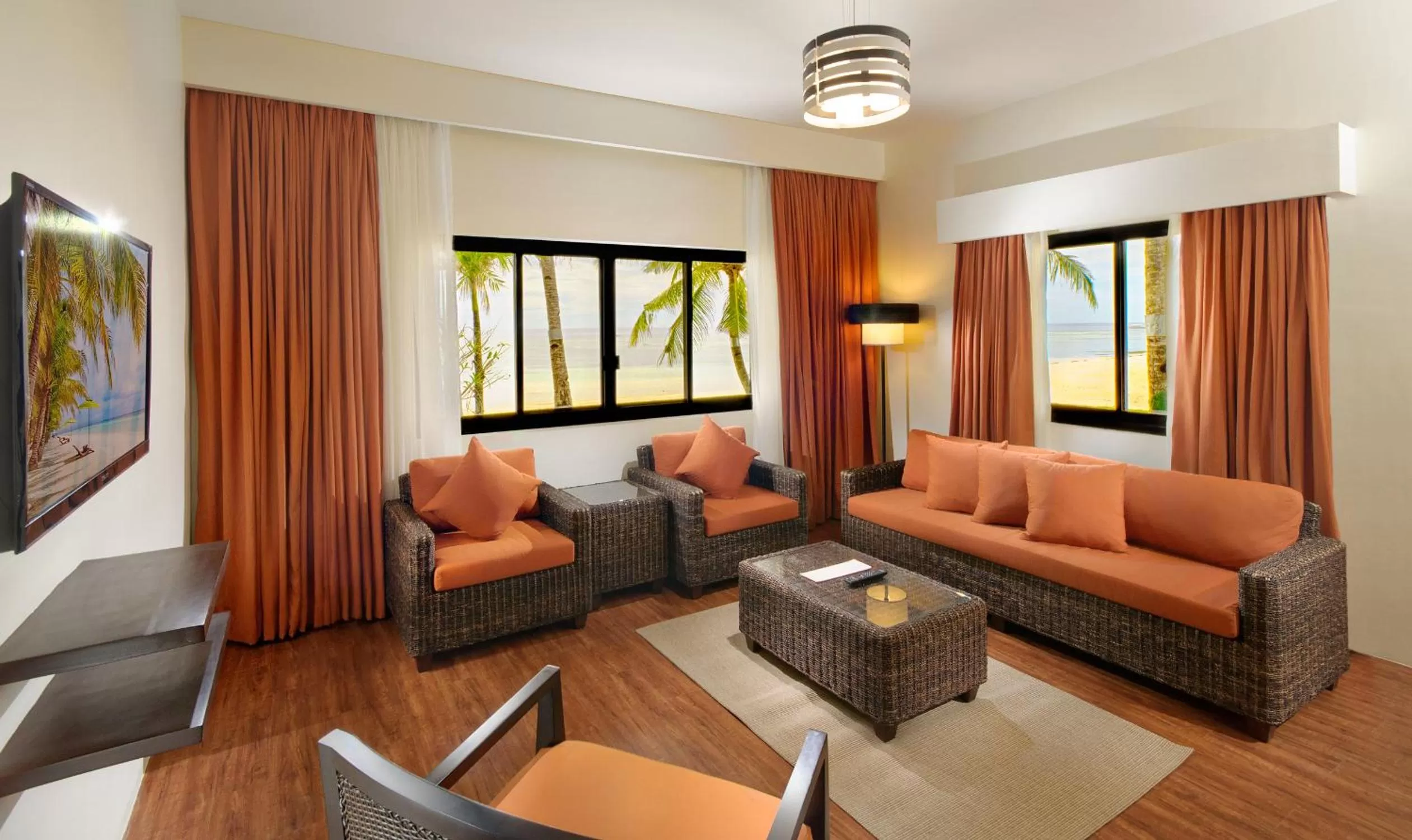 Living room in Oceanica Resort Panglao, Bohol