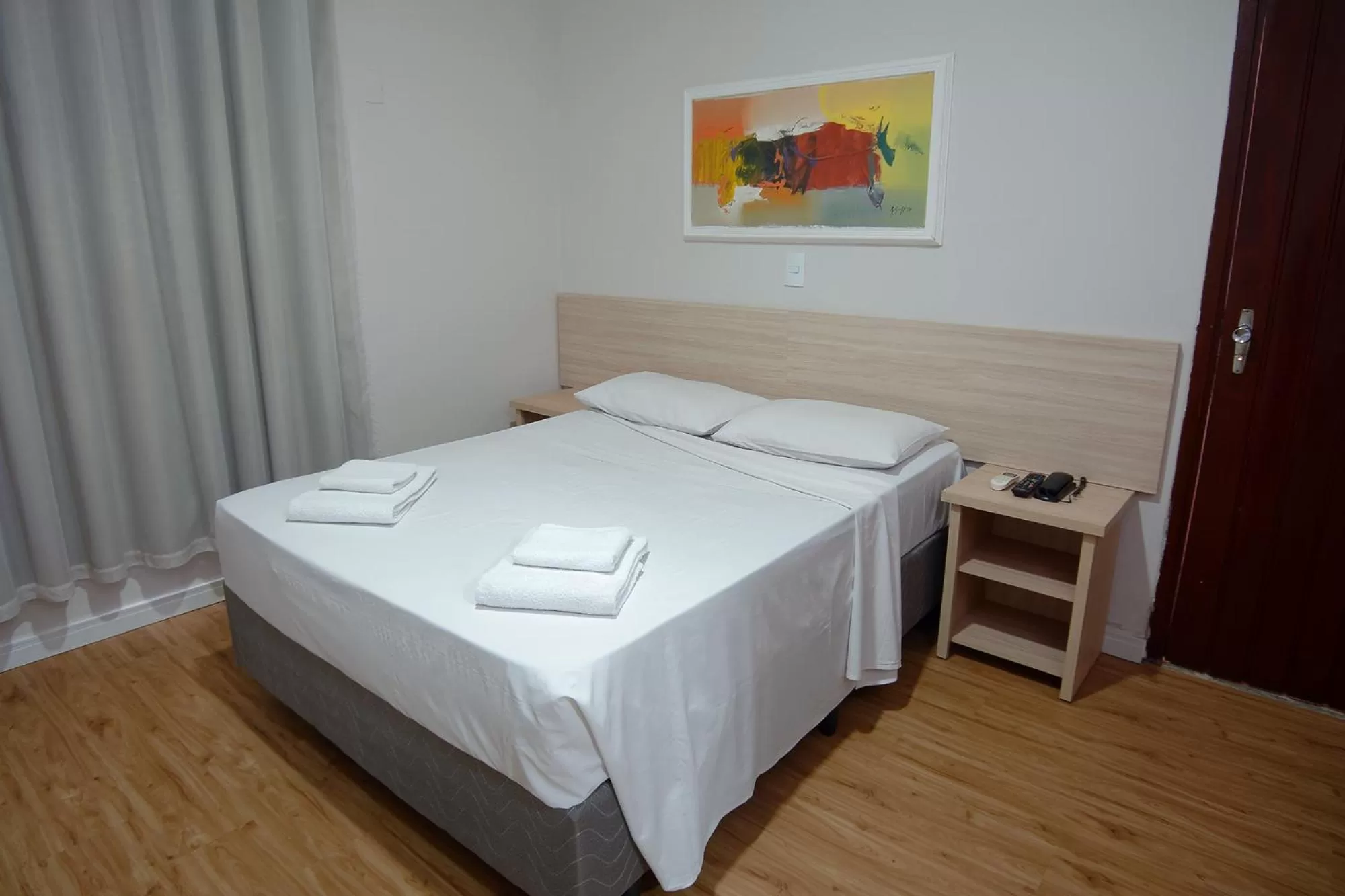 Bed in Fênix Hotel Campinas