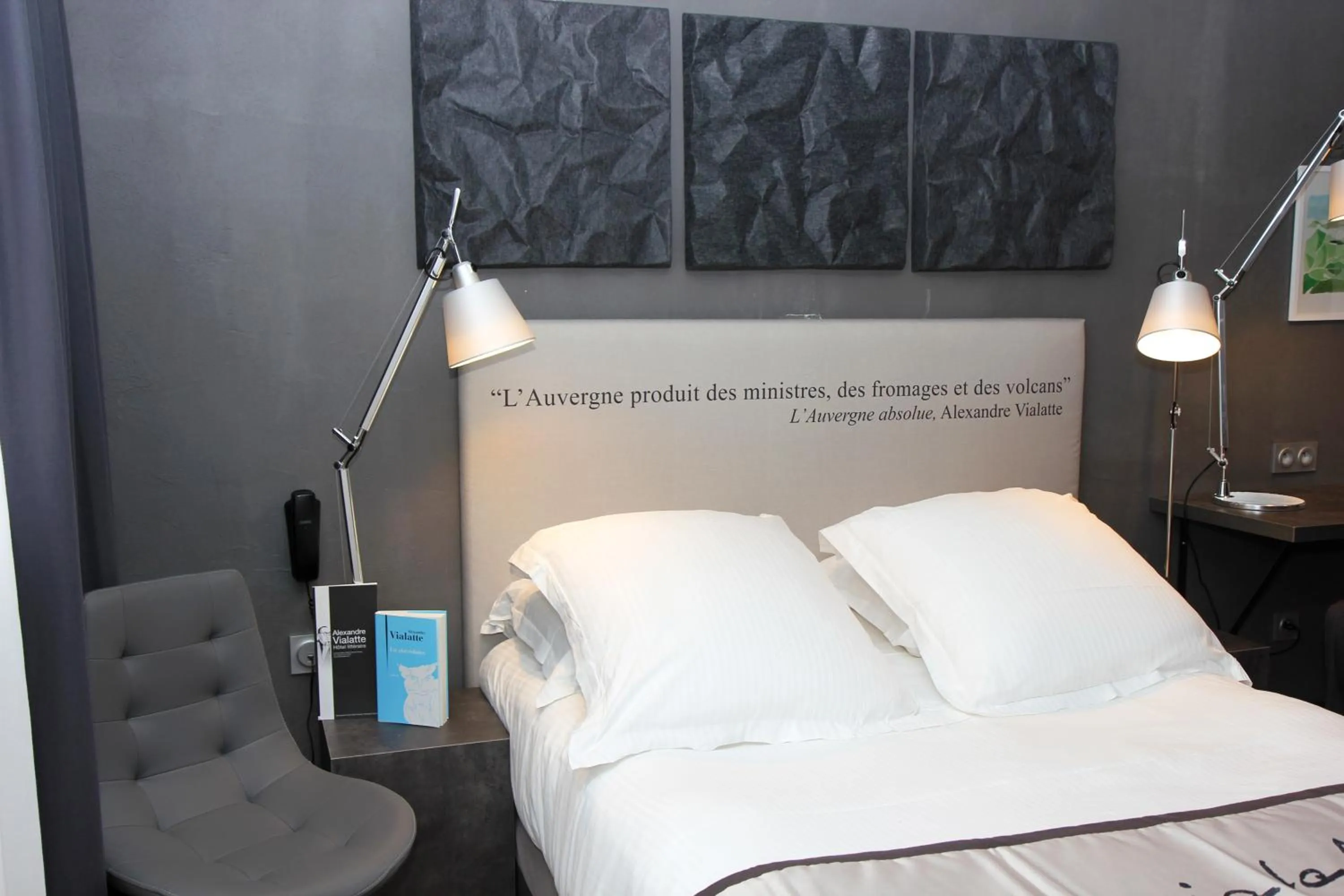Photo of the whole room, Bed in Hotel Litteraire Alexandre Vialatte, BW Signature Collection