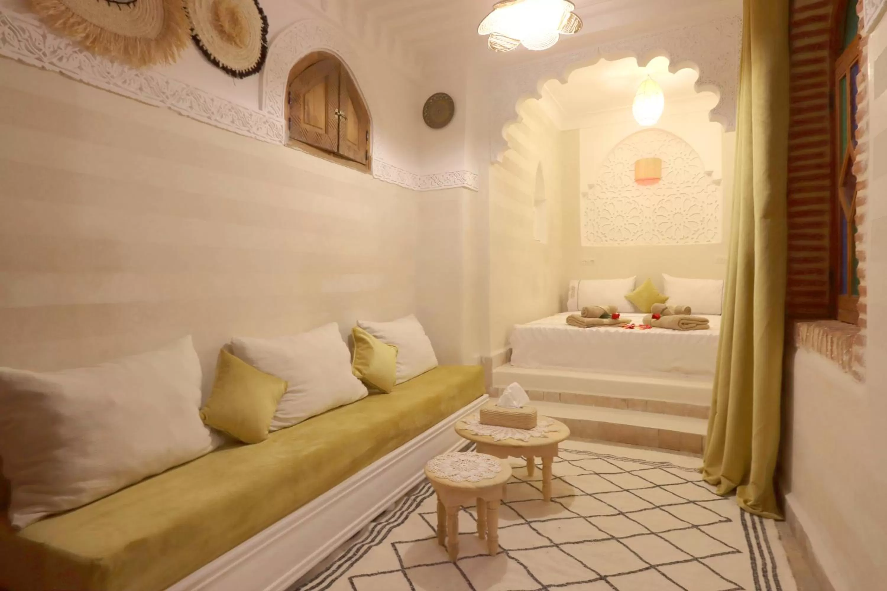 Bed in Riad Venezia