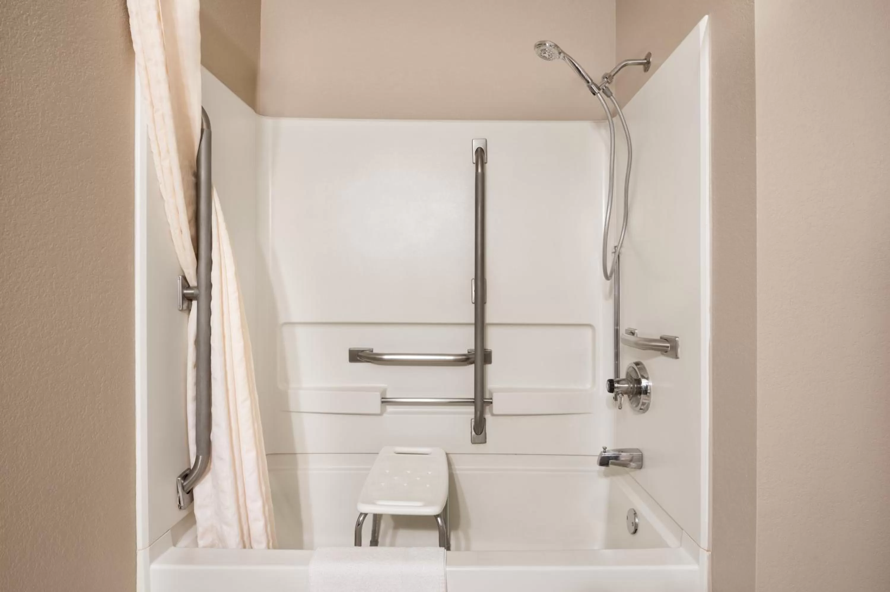 Bathroom in Super 8 by Wyndham Rantoul