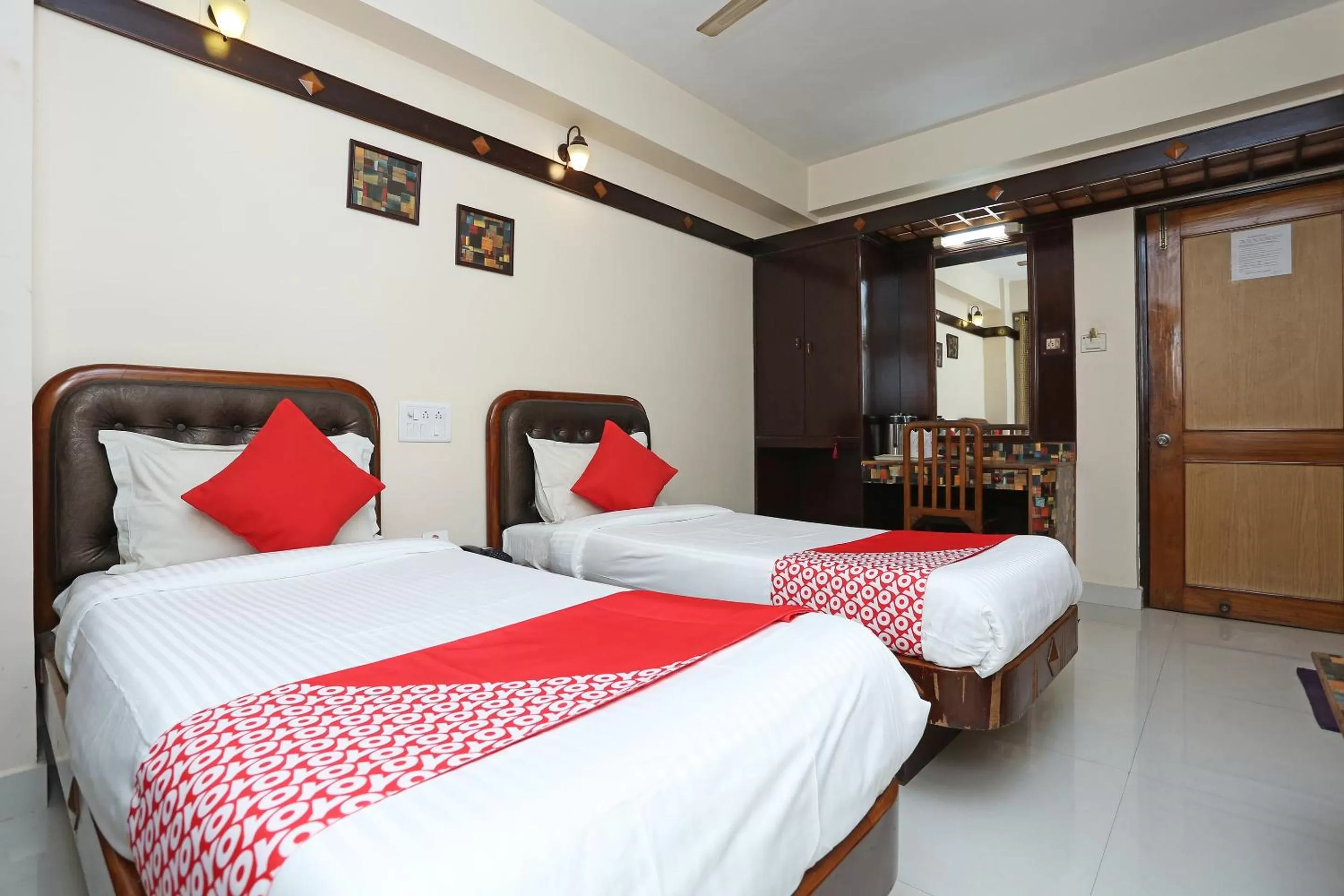 Bed in Hotel Amrit Regency