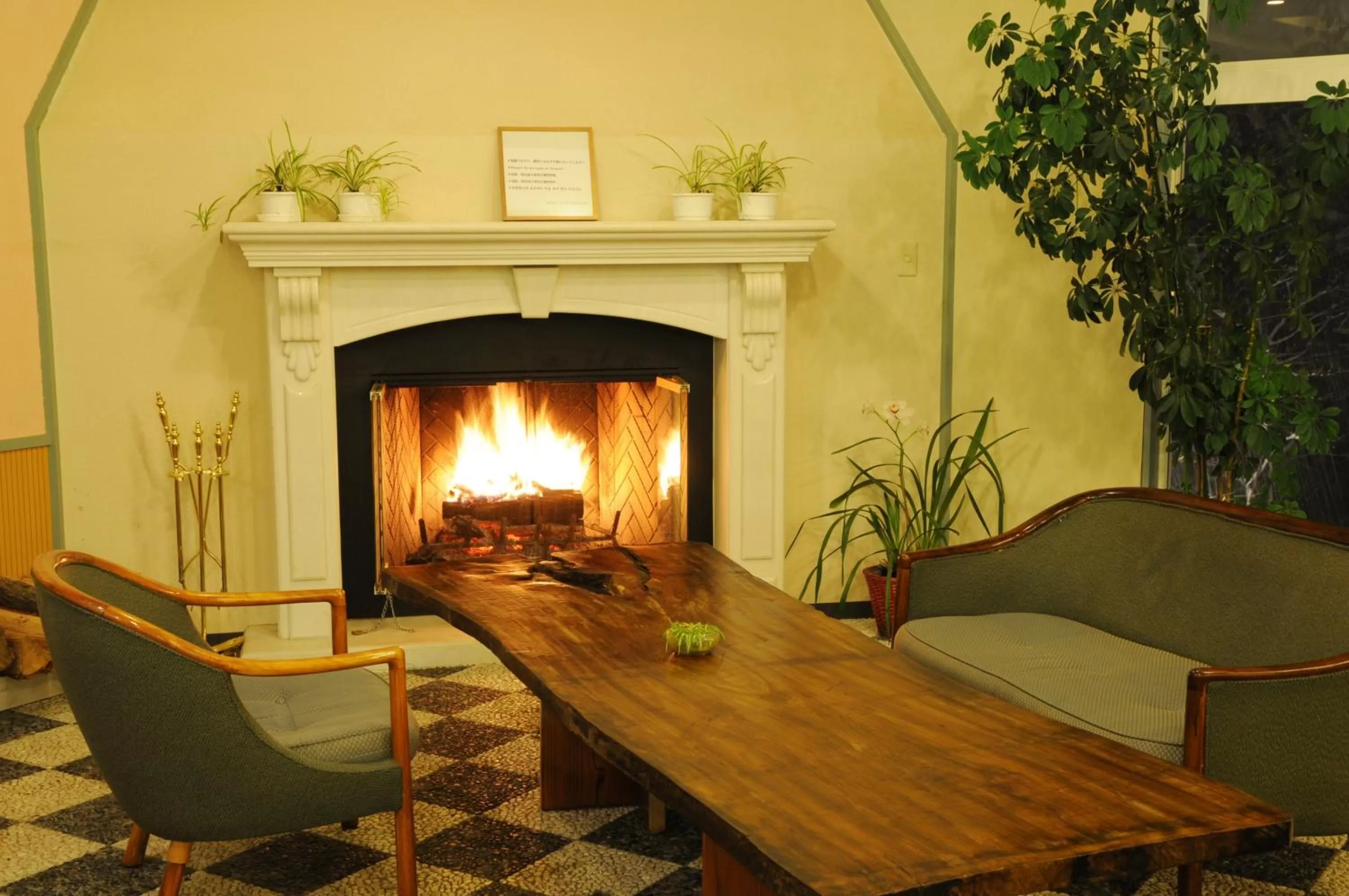 Lobby or reception in Hakuba Hotel Paipu no Kemuri