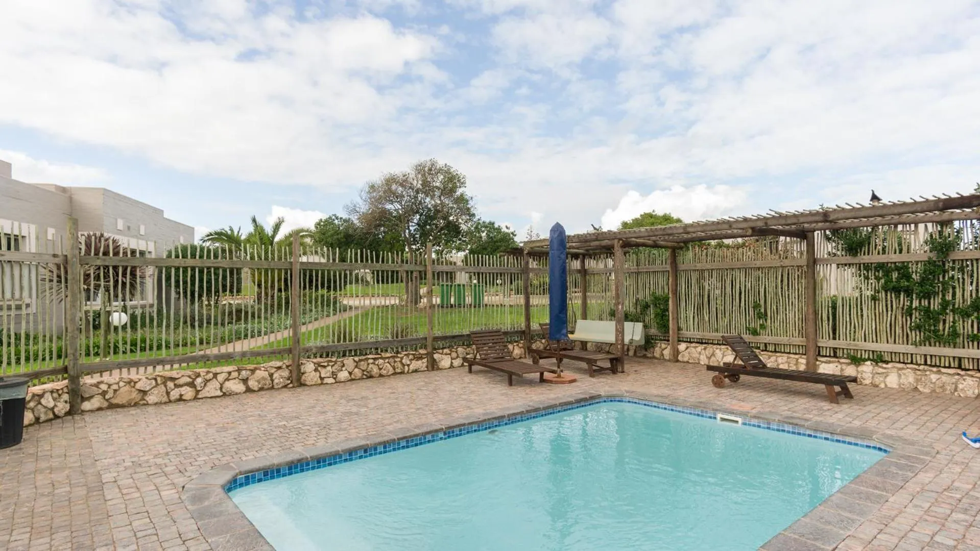 Pool view in Blue Bay Lodge