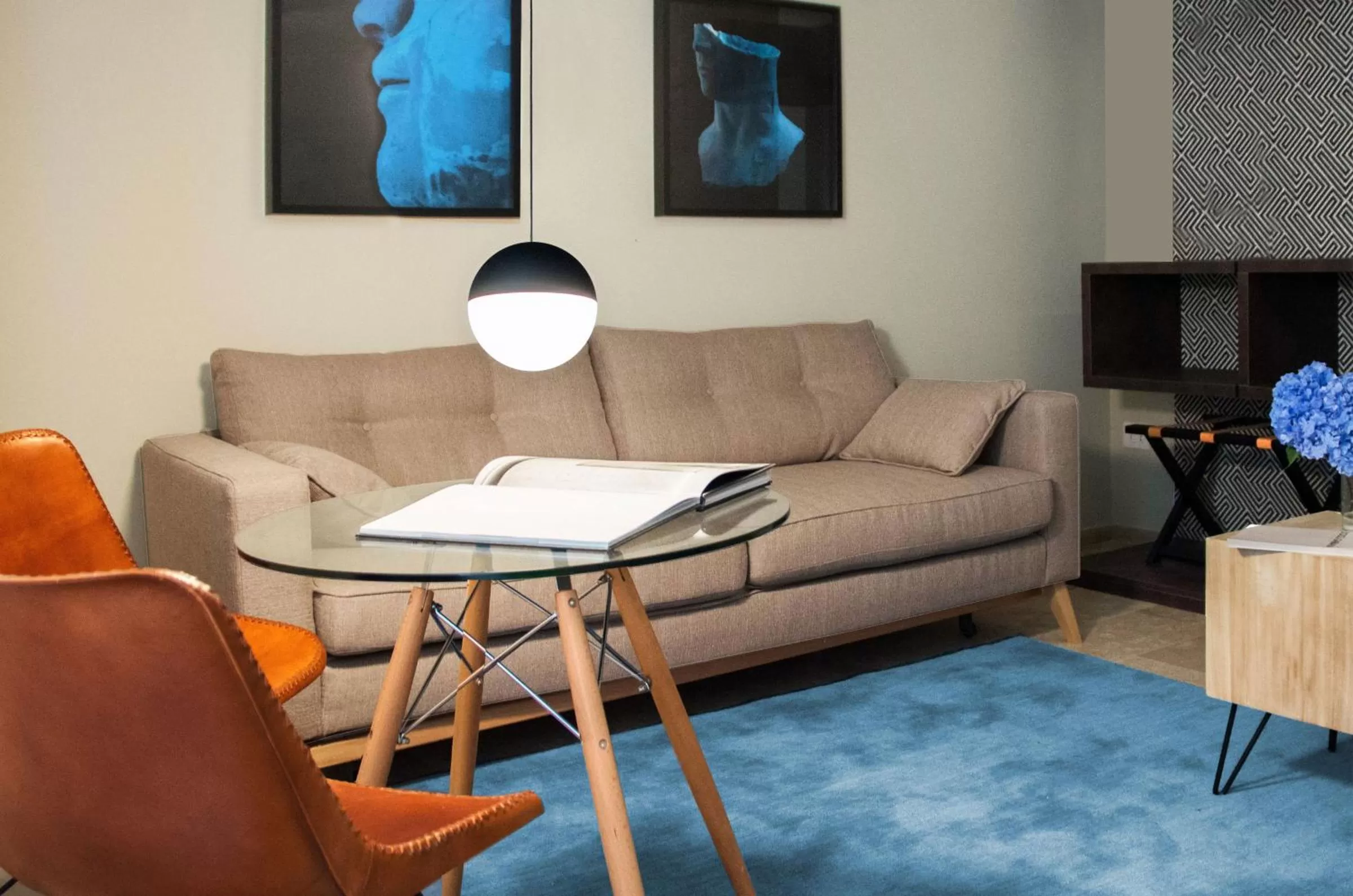 Living room in CinqueSuites Ortigia