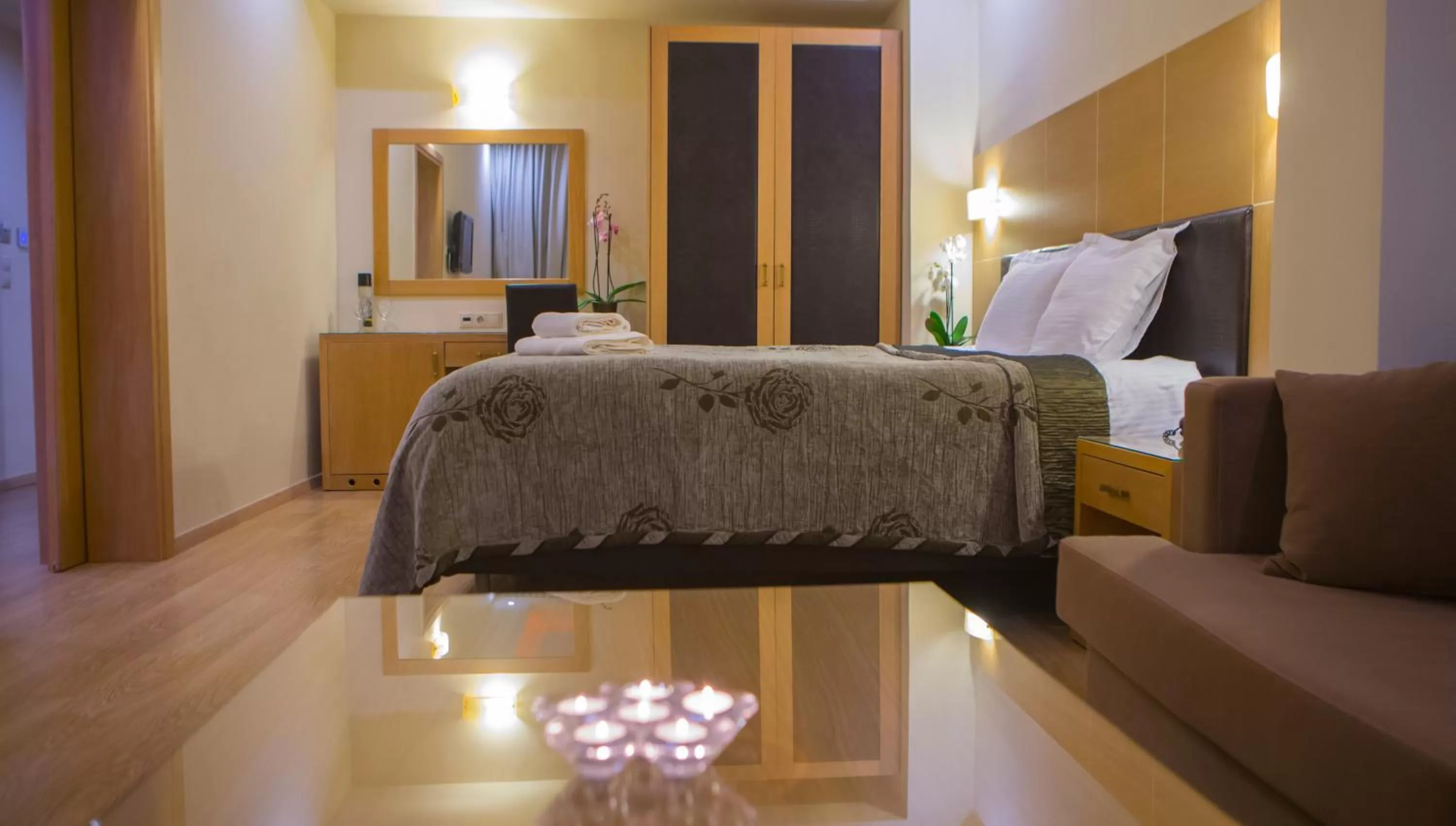 Bed in Pantelidis Hotel & Spa