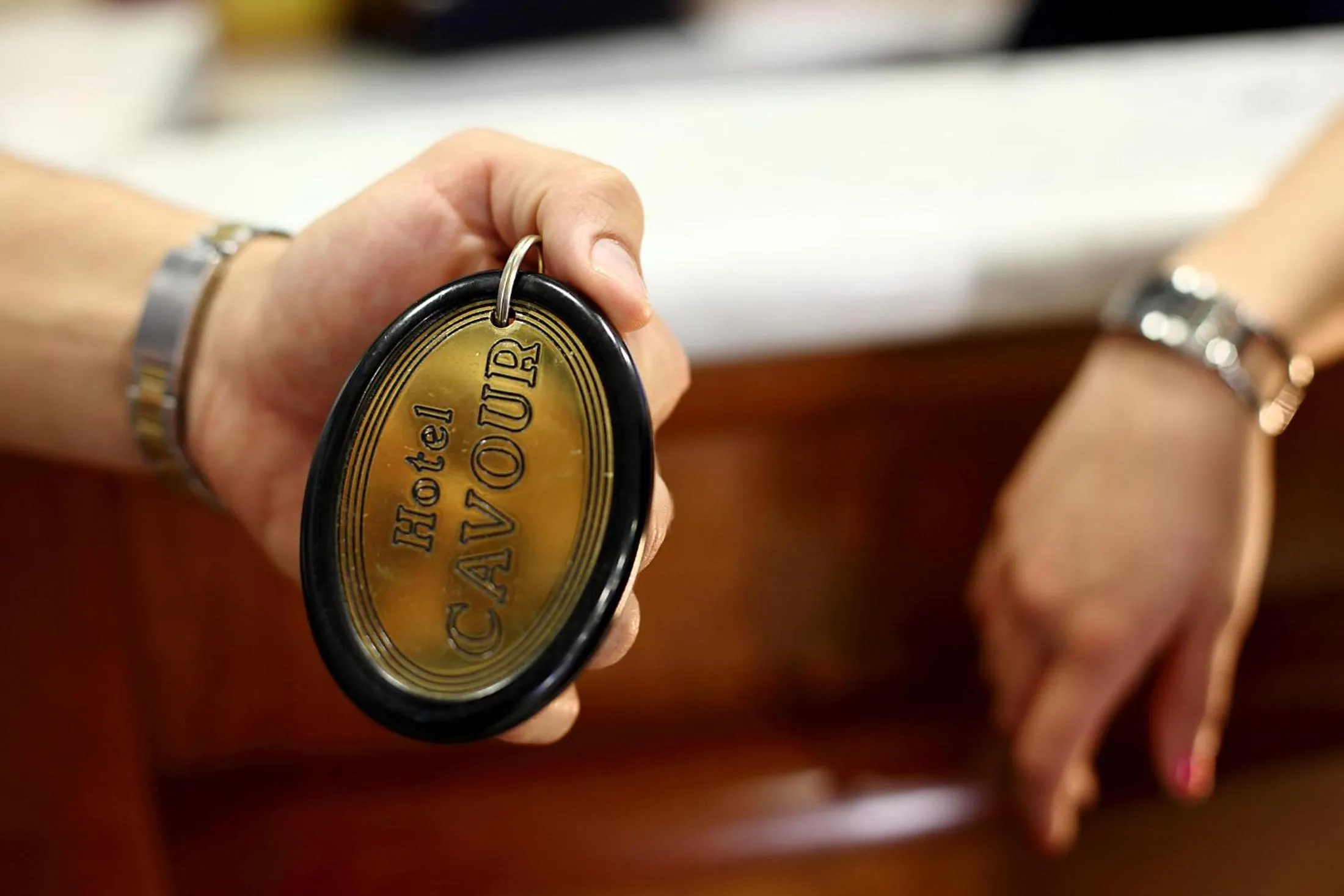 Decorative detail in Hotel Cavour