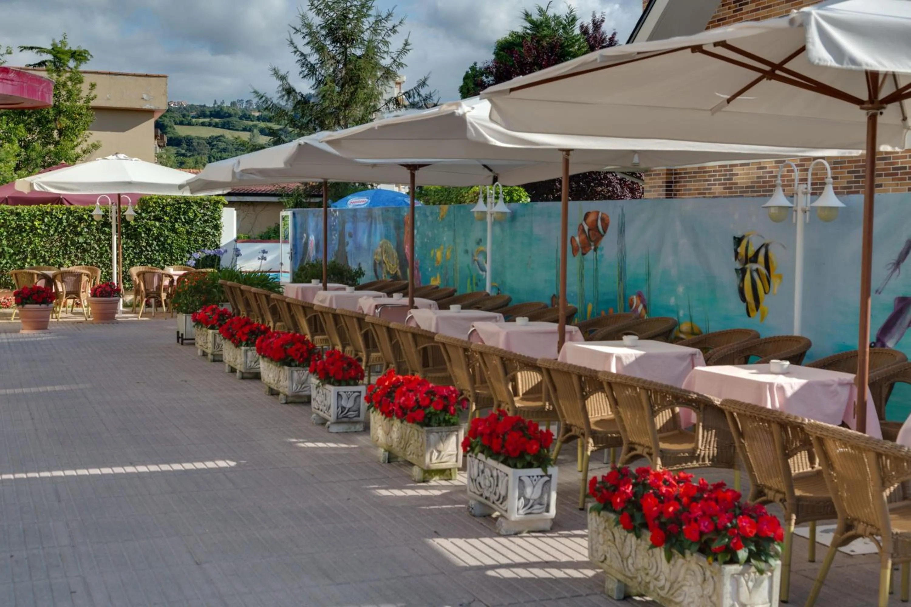 Patio in Hotel Cosmopol