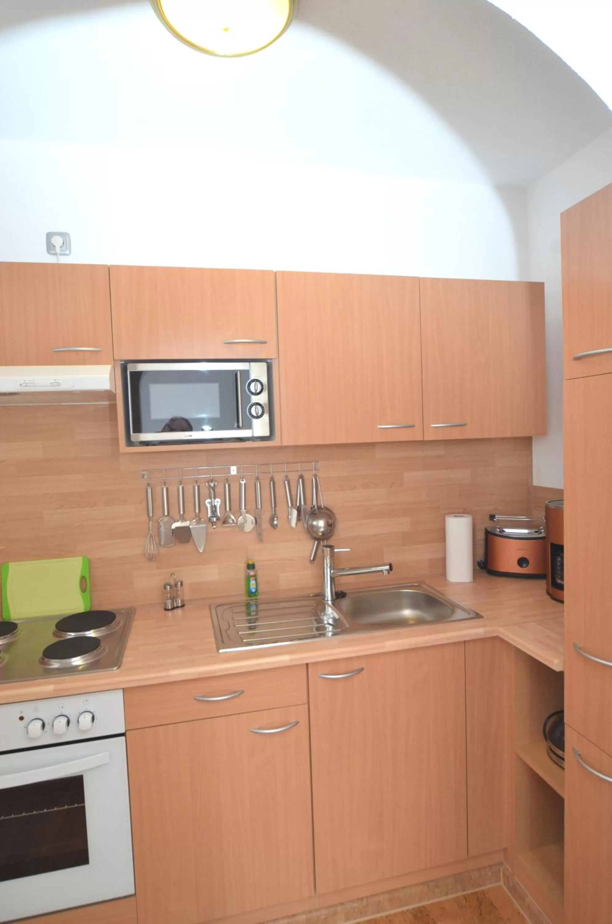 Kitchen or kitchenette in Land-Hotel Am Wald Garni