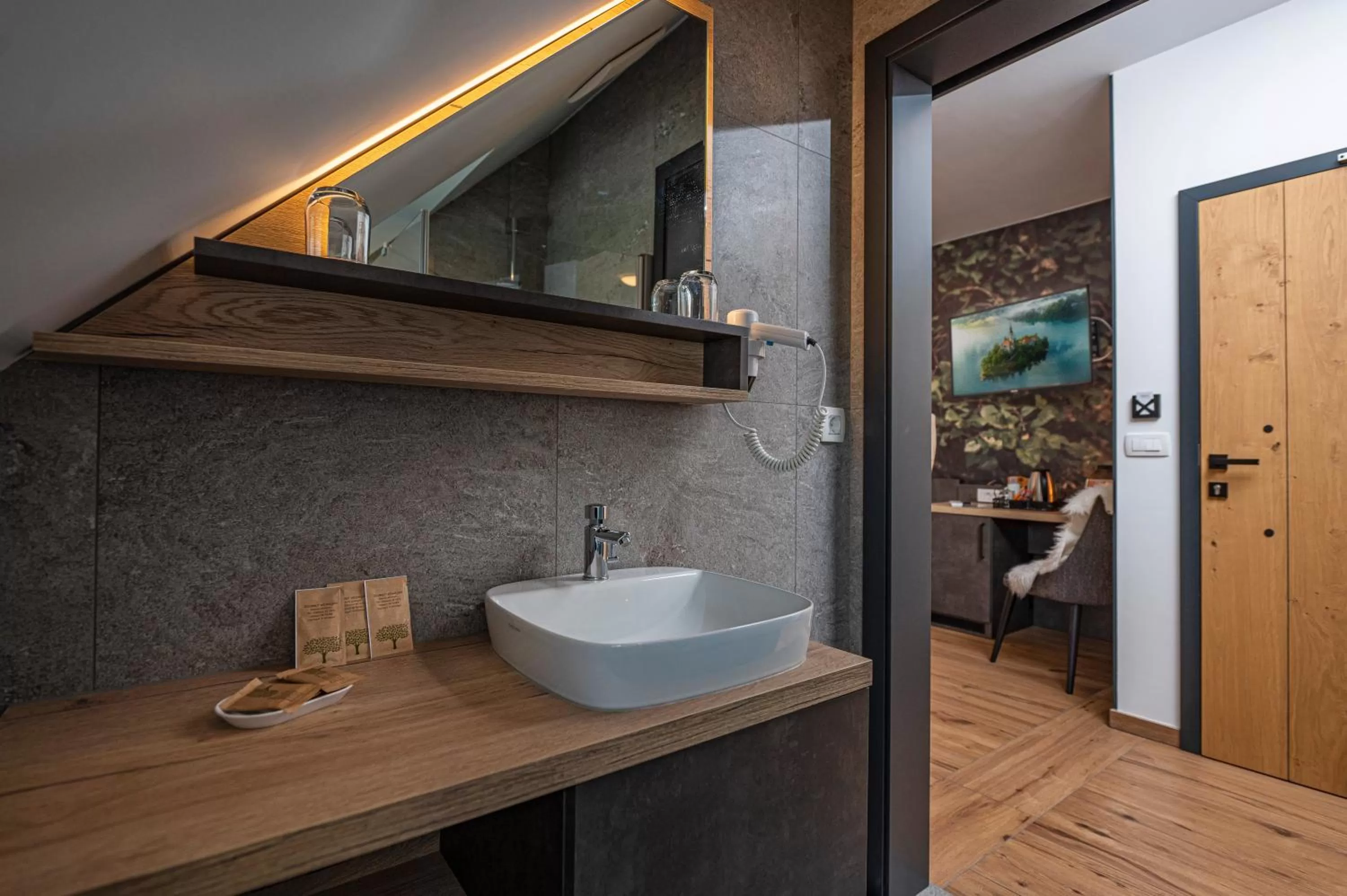 Bathroom in Veldes B&B