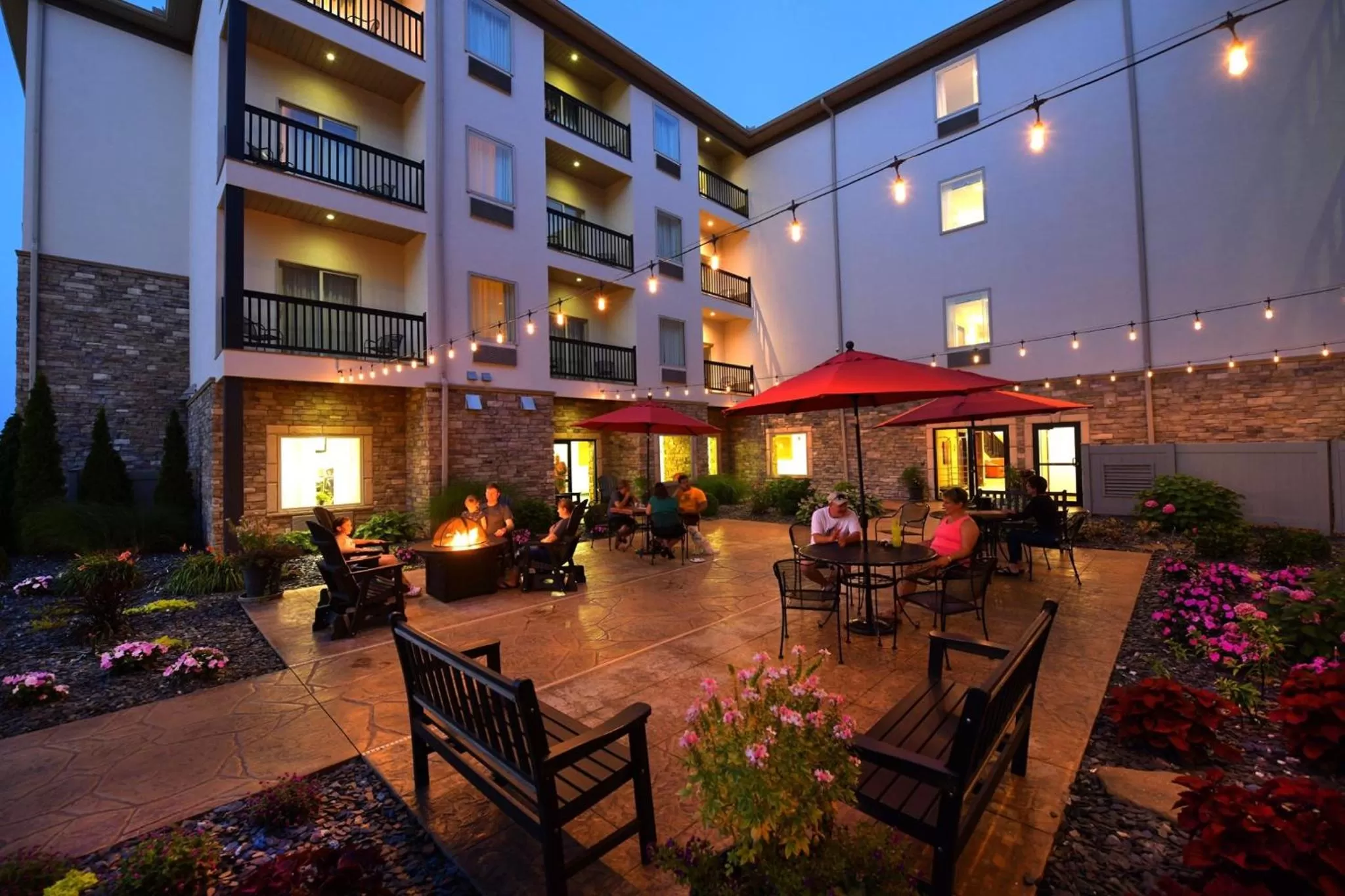 Patio in Berlin Grande Hotel