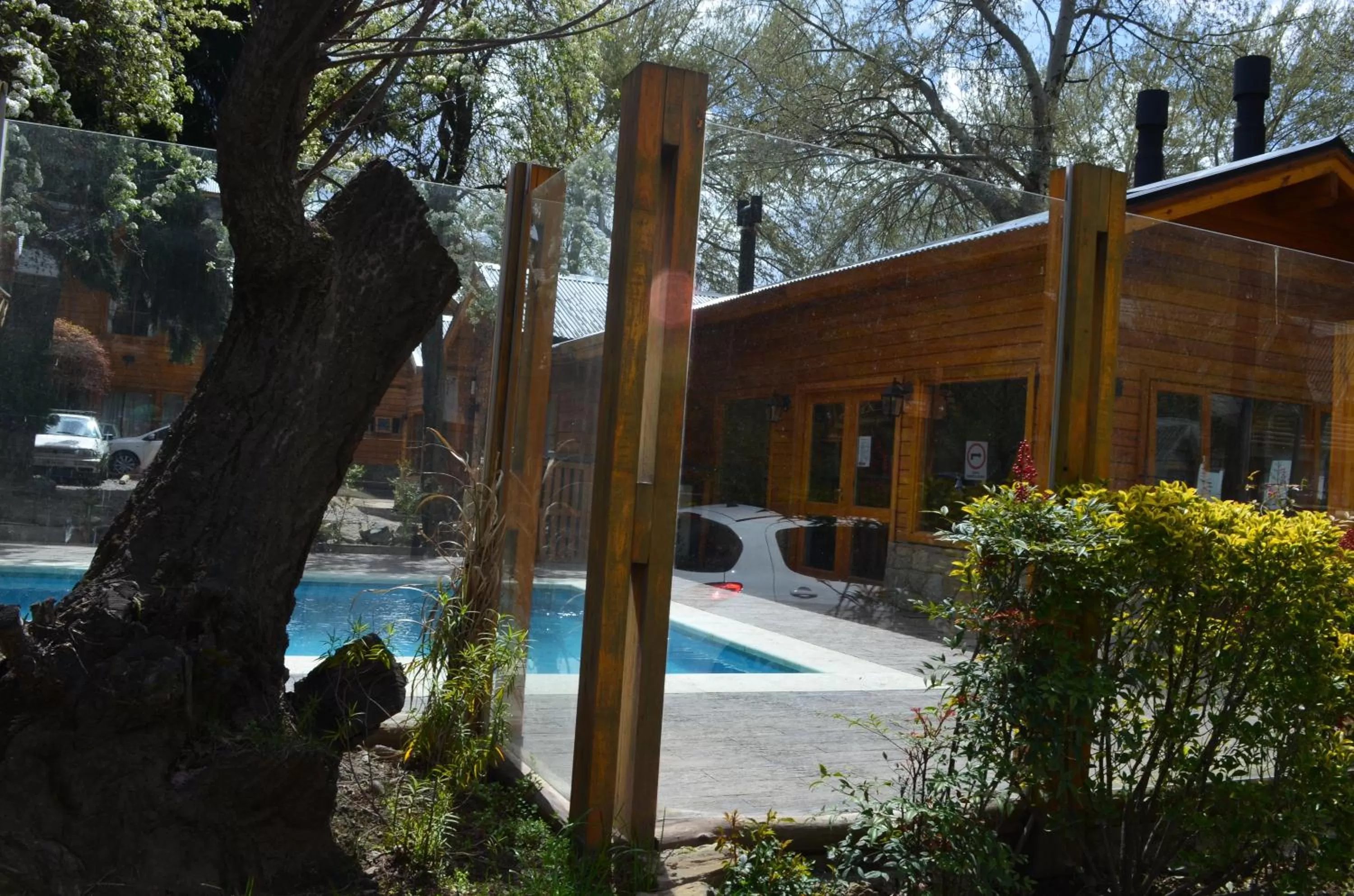 Pool view in Apart Hotel Robles del Sur