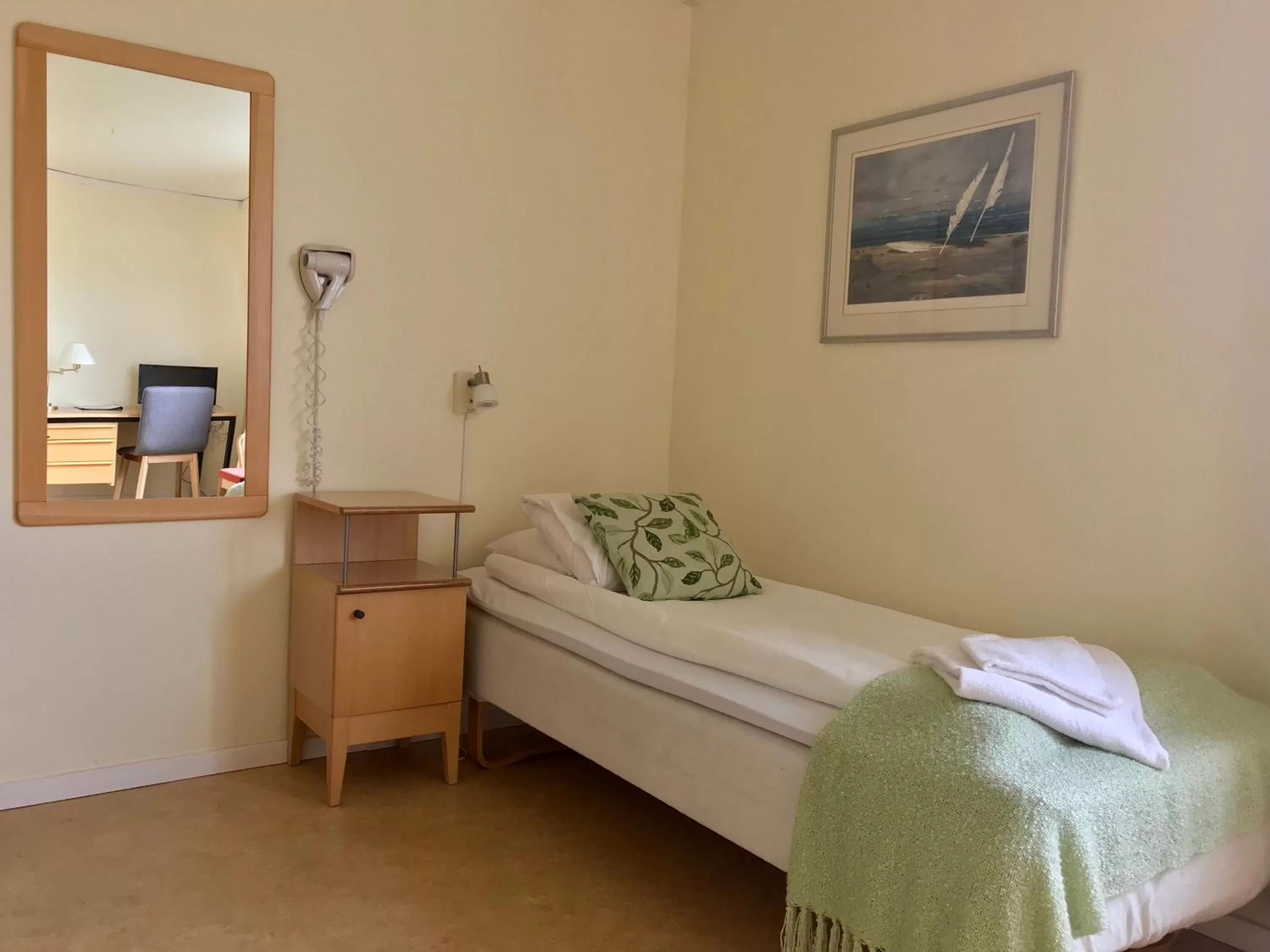 Bed in STF Malmfältens Folkhögskola