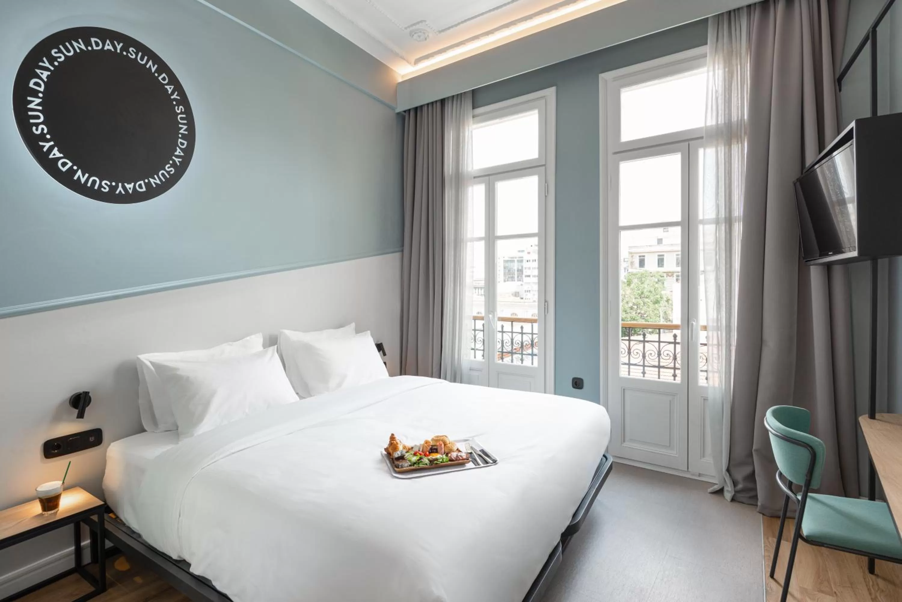 Bedroom, Bed in Colors Urban Hotel Thessaloniki