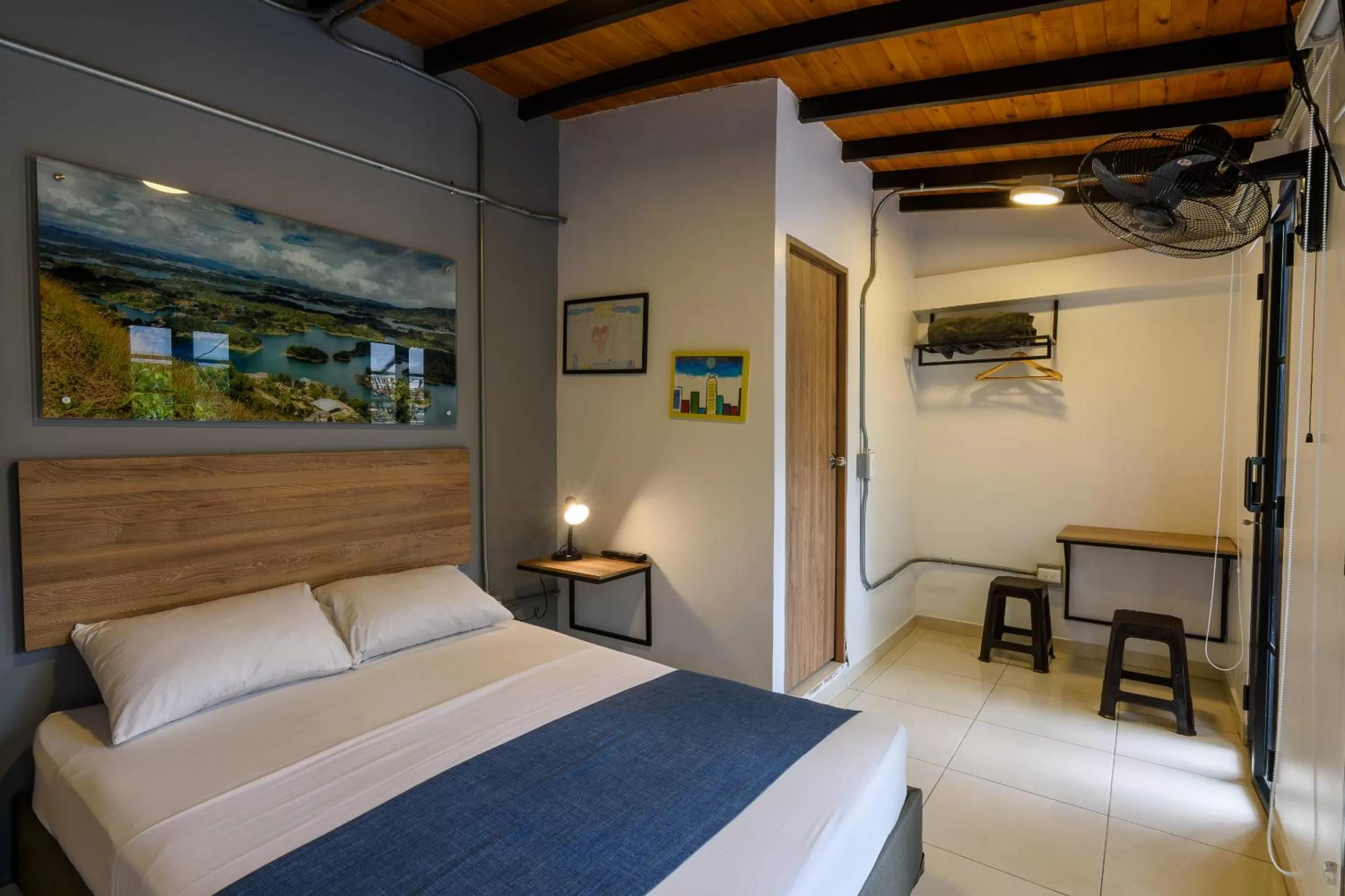 Bedroom, Bed in Med la palma