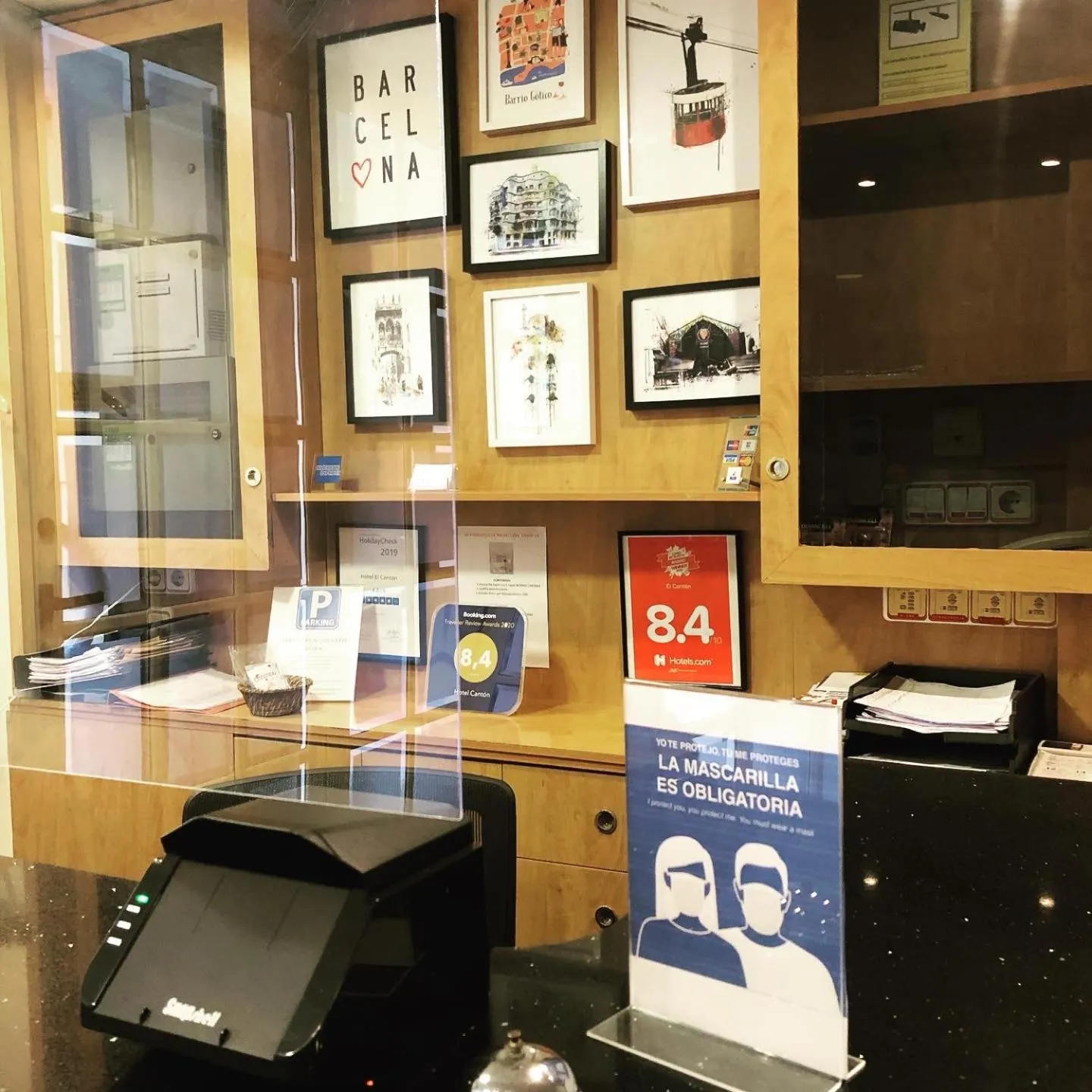 Lobby or reception in Hotel Cantón