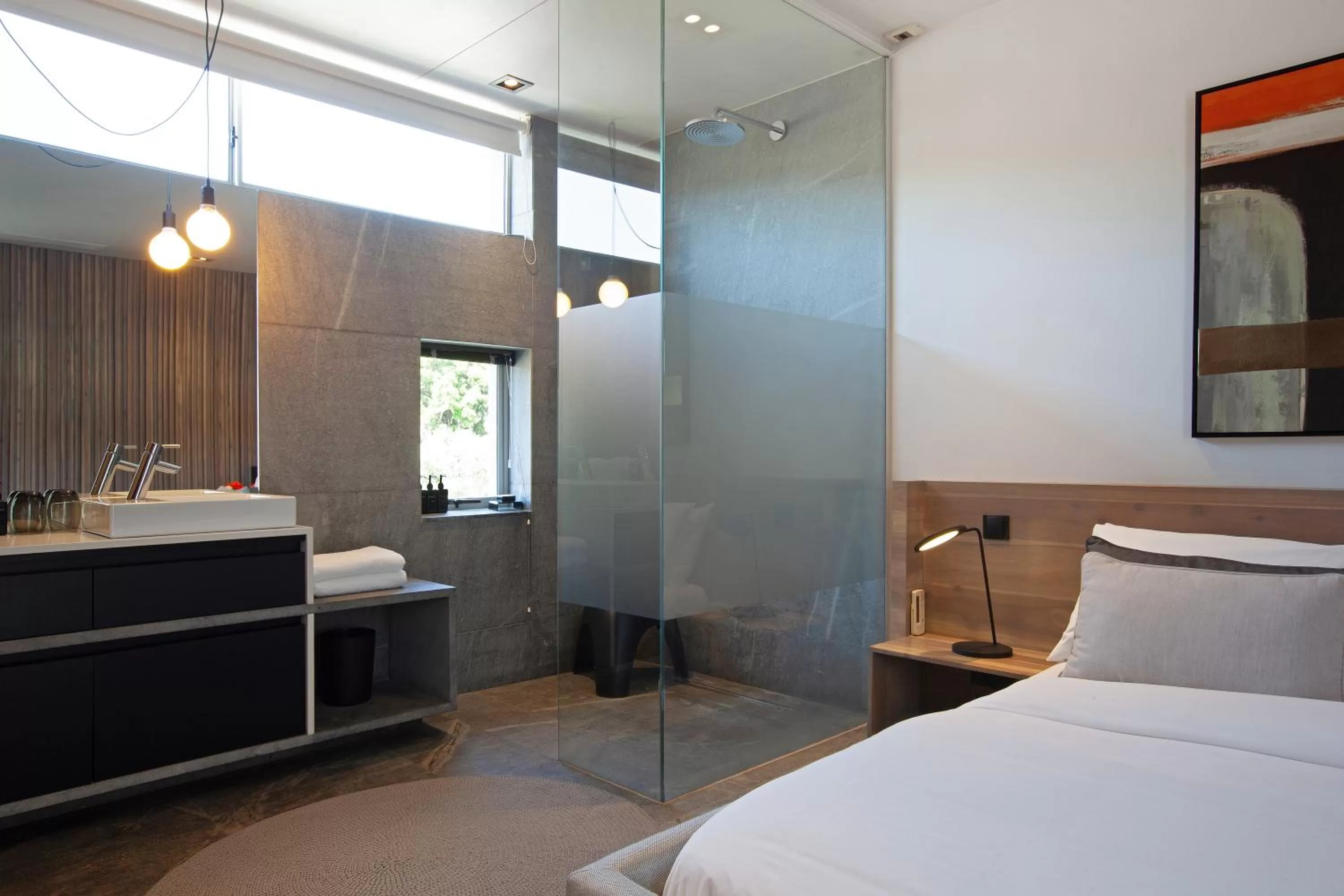 Bathroom, Bed in POD Camps Bay by The Oyster Collection